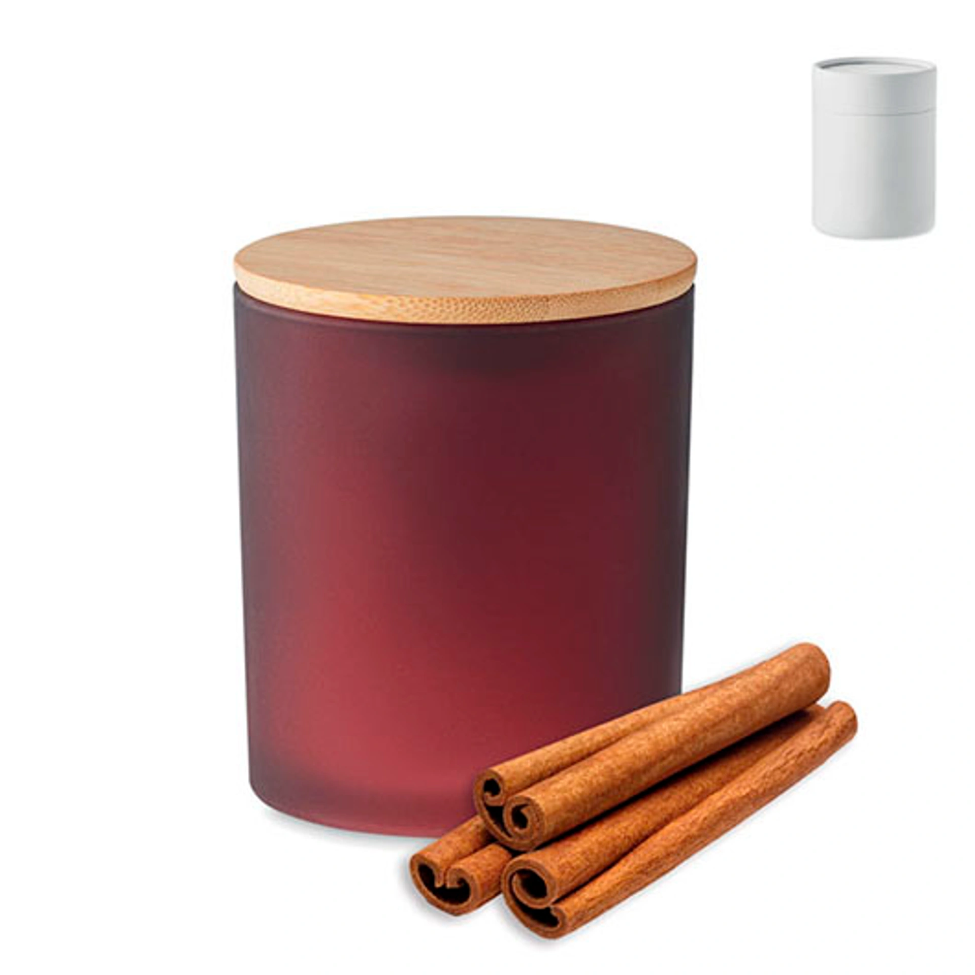 KEOPS MEDIUM, Аромасвічка у стакані з кришкою, 200 гр, 33 год - Pantone BURGUNDY (MO661302)