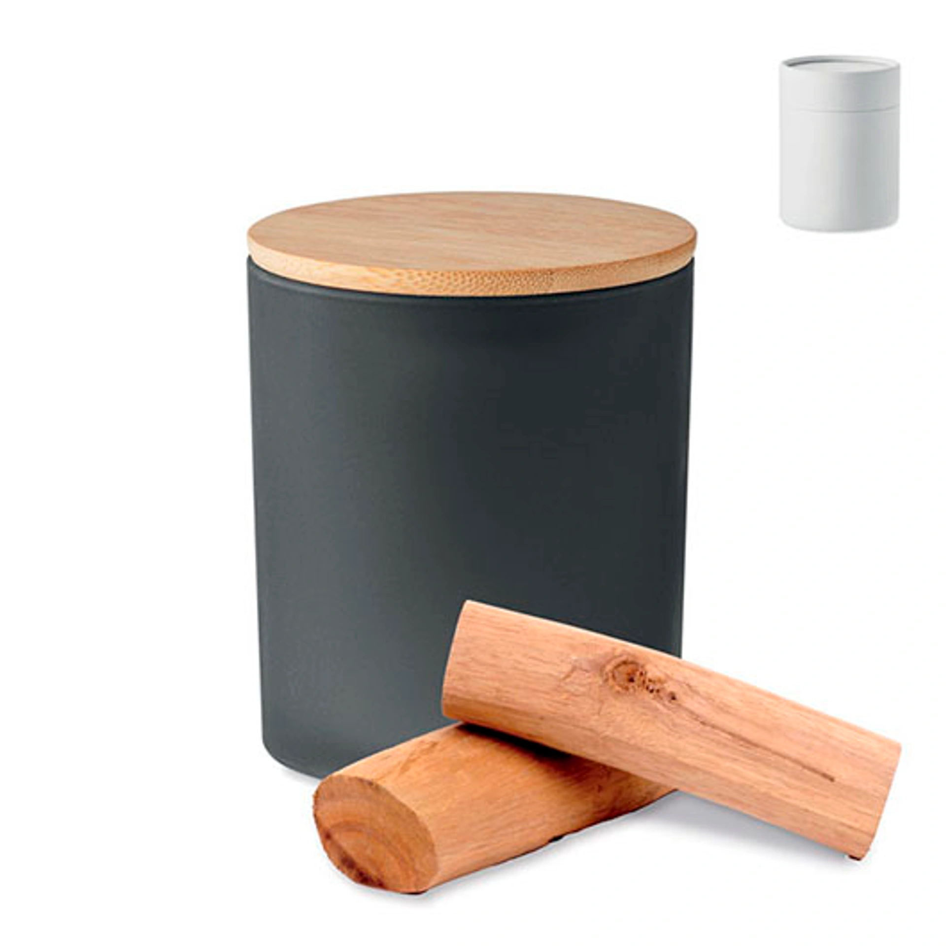 KEOPS MEDIUM, Аромасвічка у стакані з кришкою, 200 гр, 33 год - Pantone BLACK (MO661303)