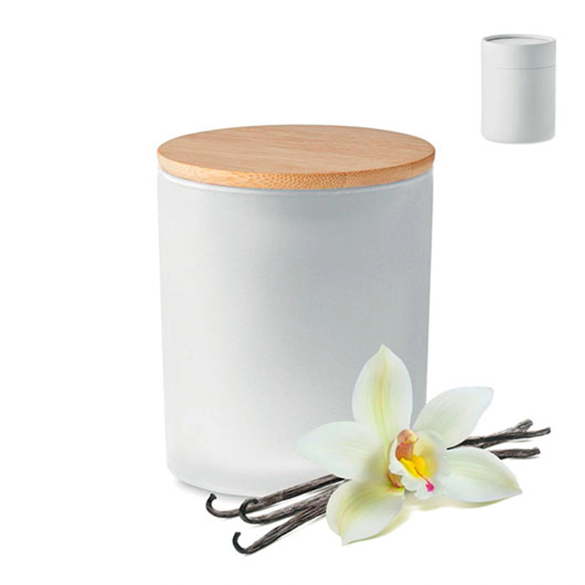 KEOPS MEDIUM, Аромасвічка у стакані з кришкою, 200 гр, 33 год - Pantone WHITE (MO661306)