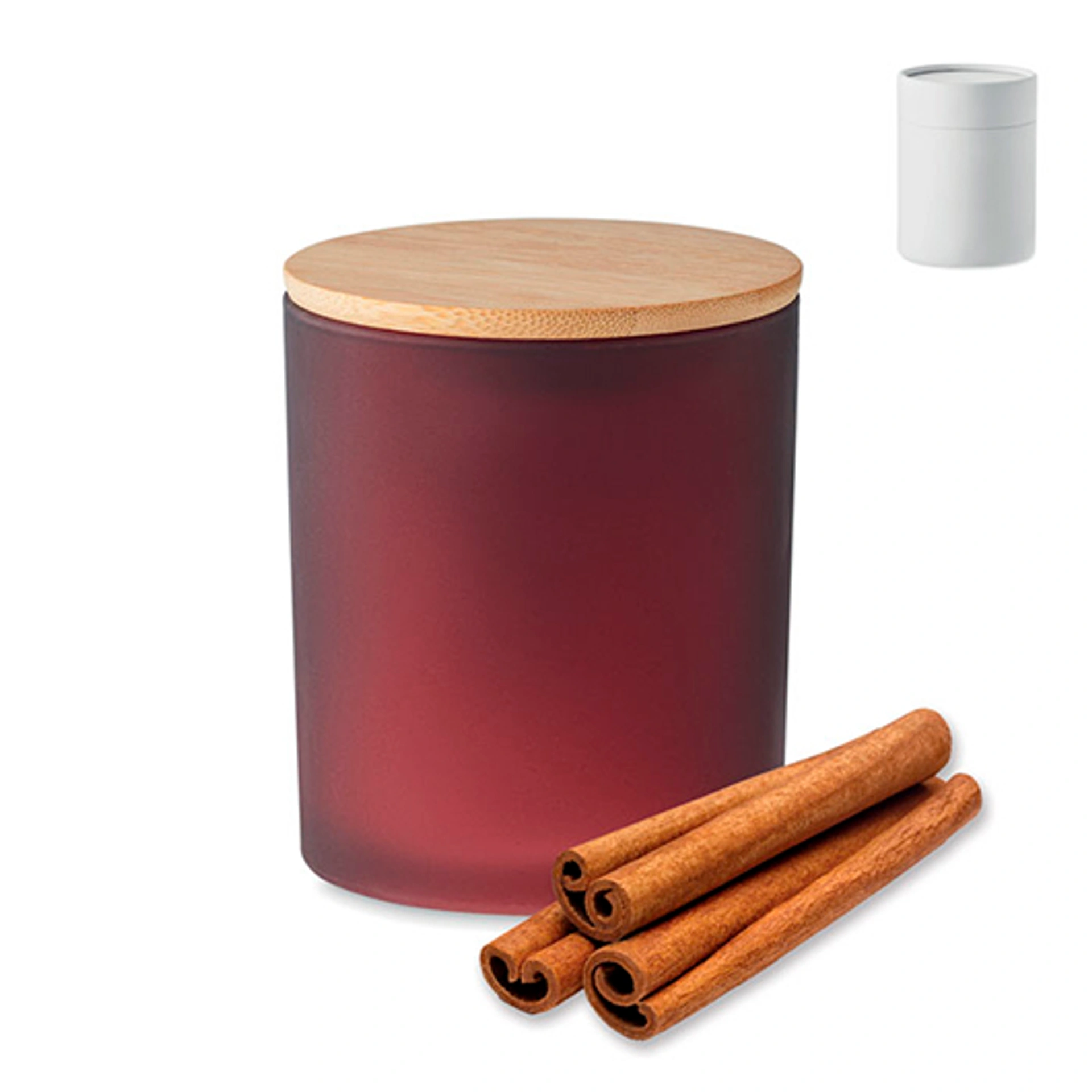 KEOPS LARGE, Аромасвічка у стакані з кришкою, 280 гр, 46 год - Pantone BURGUNDY (MO661302)