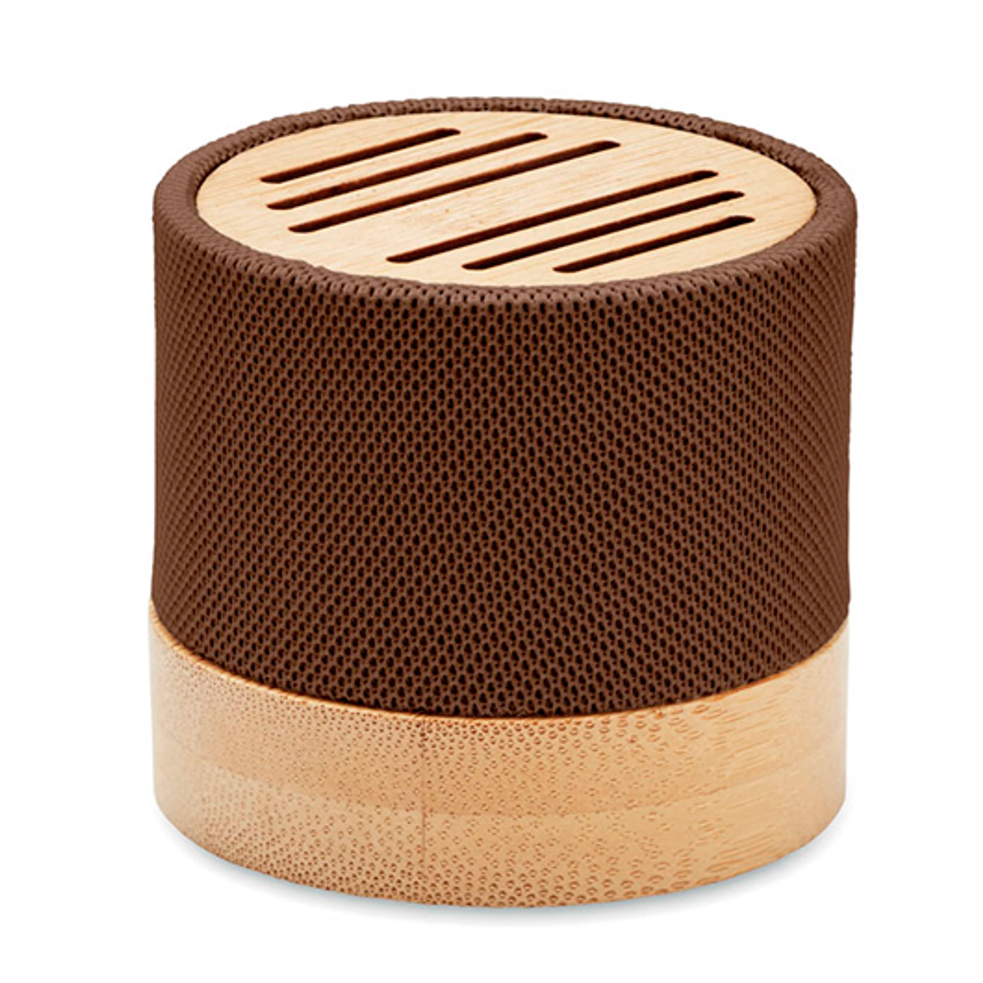 BOOL, Бездротова колонка RPET & Bamboo, Ø6, 1x5, 3 см - Pantone 476C