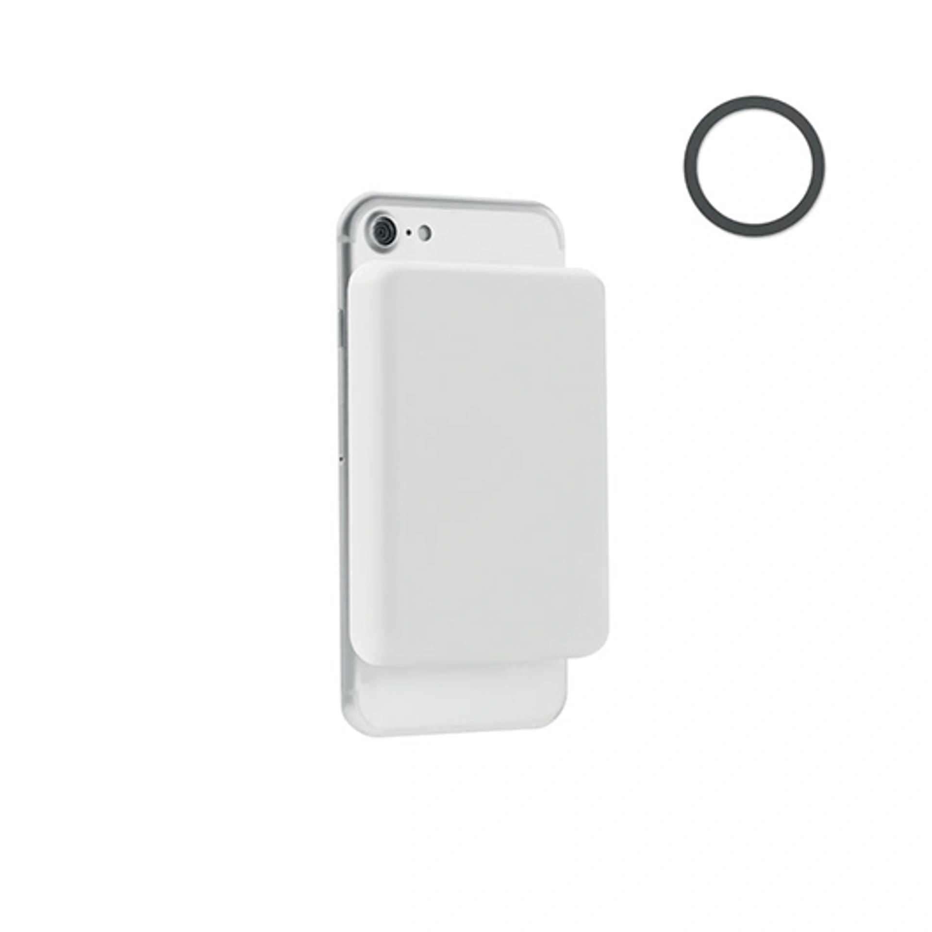DOUBLETIC, Зарядний пристрій 5000 mAh (15W), 9, 2x6, 2x1, 3 см - Білий