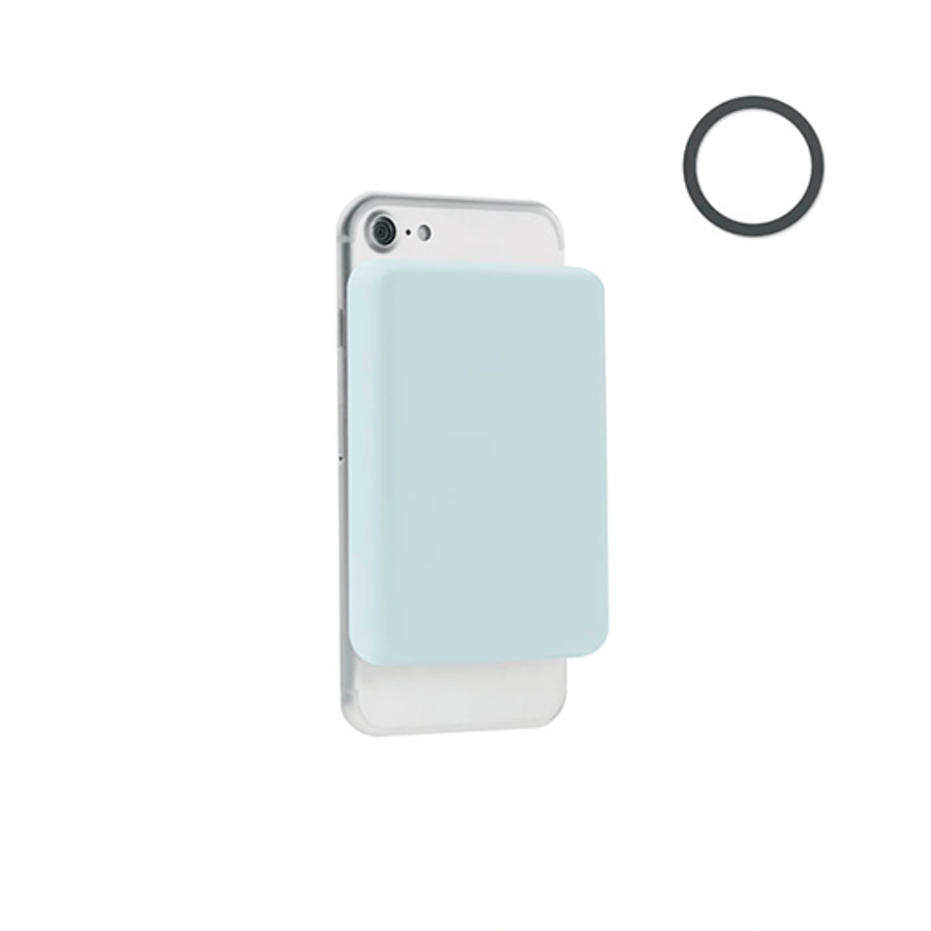 DOUBLETIC, Зарядний пристрій 5000 mAh (15W), 9, 2x6, 2x1, 3 см - Pantone BABY BLUE