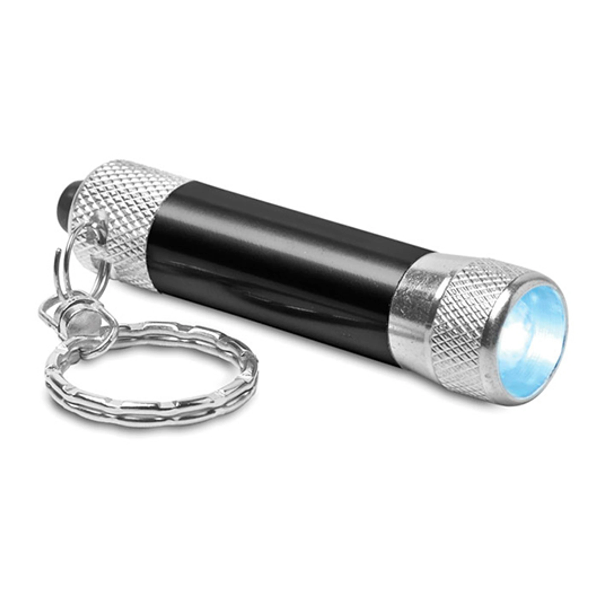 ARIZO, брелок - ліхтарик LED, Ø1, 6X6, 5 см - Pantone 186C (АРТ. MO862205)