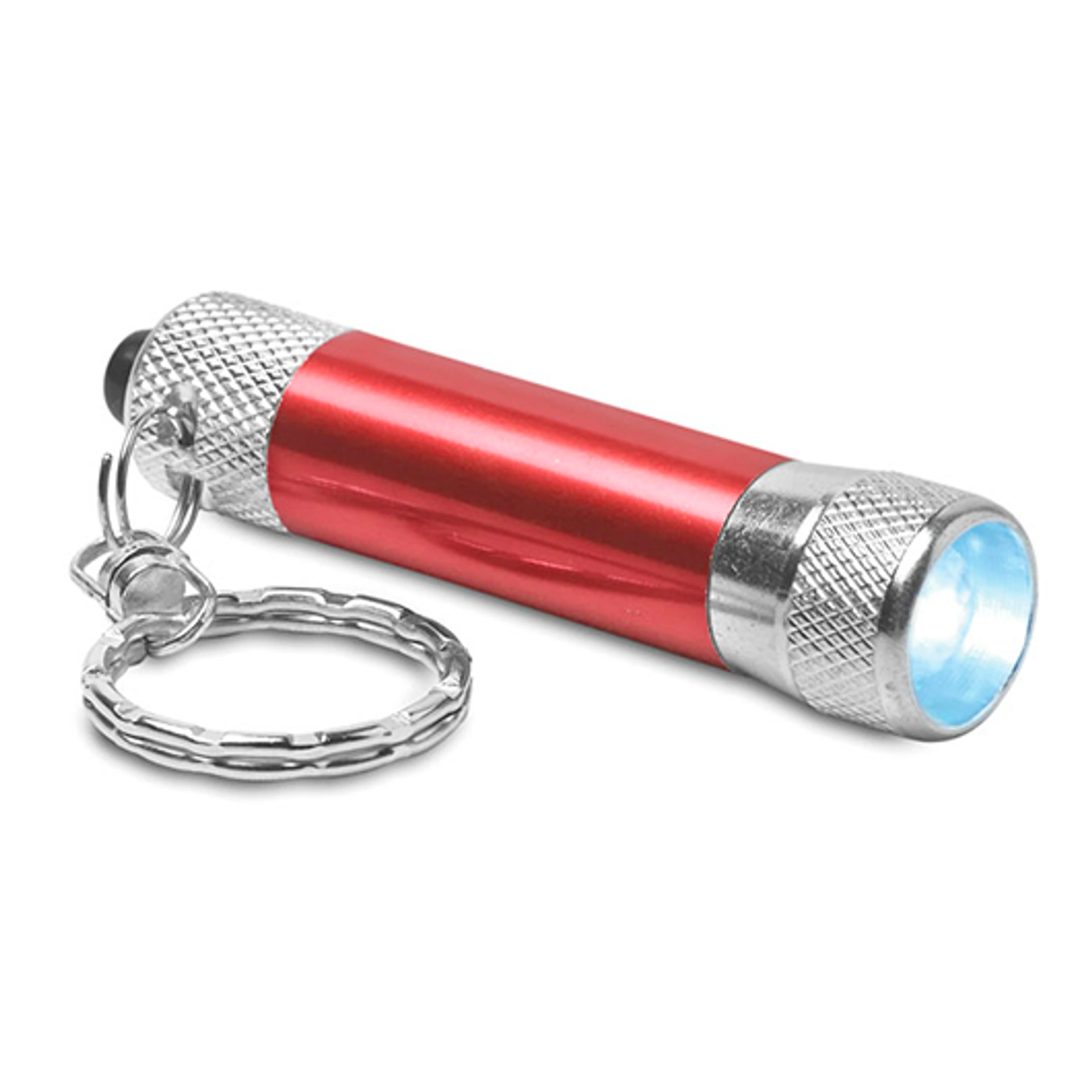 ARIZO, брелок - ліхтарик LED, Ø1, 6X6, 5 см - Pantone 186C (АРТ. MO862205)