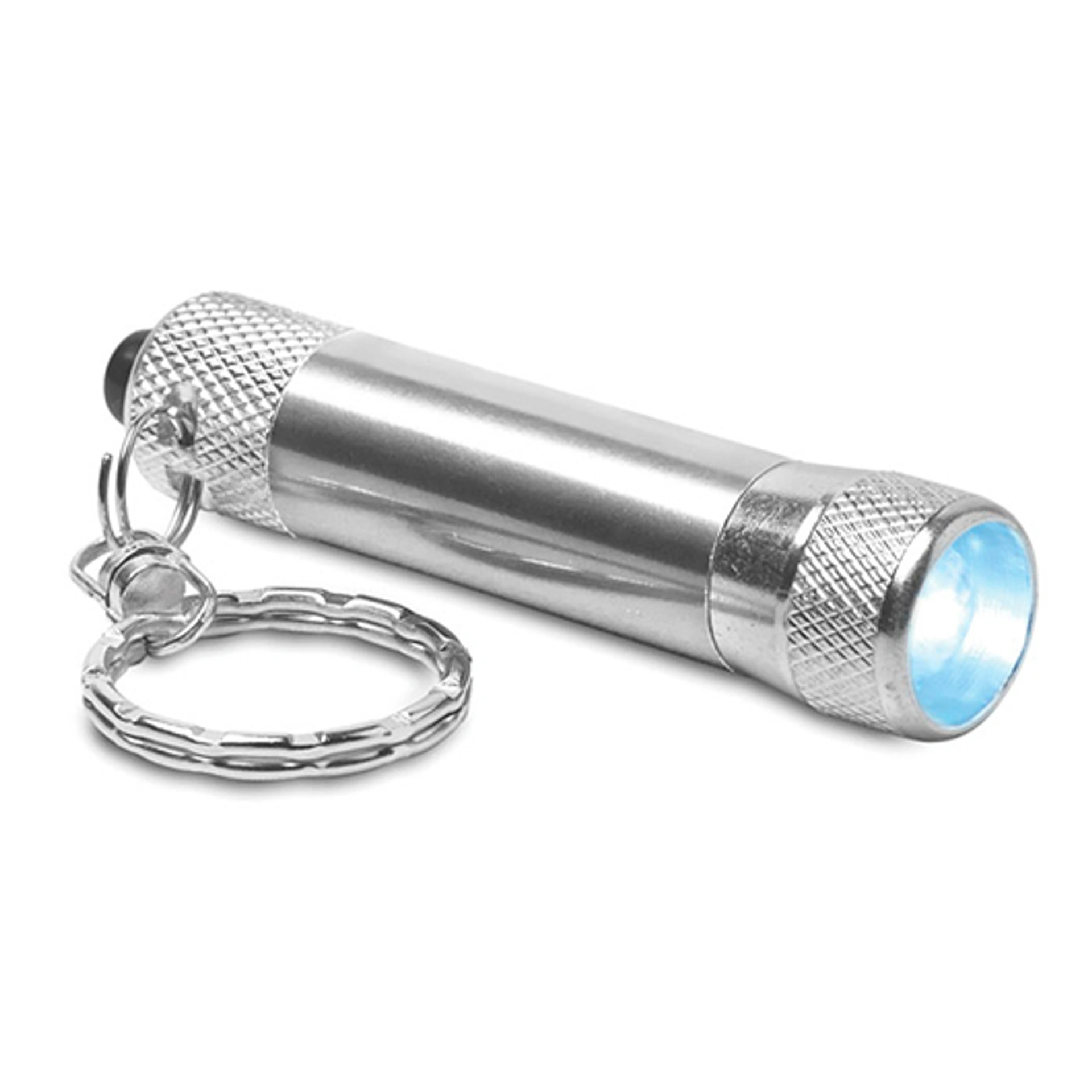 ARIZO, брелок - ліхтарик LED, Ø1, 6X6, 5 см - Pantone 186C (АРТ. MO862214)