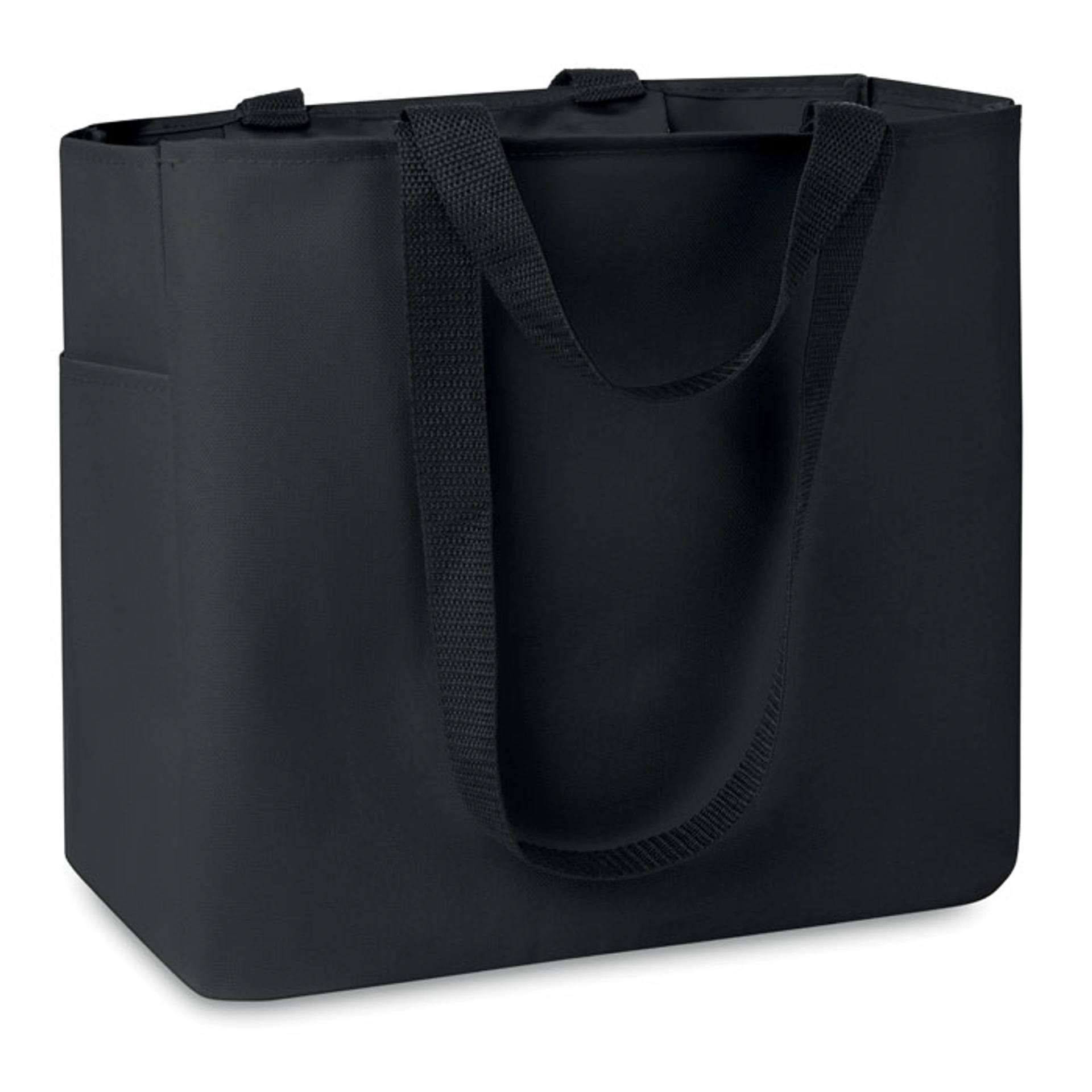 Сумка-шопер CAMDEN, 33х16, 5х30 см, 600D RPET - Pantone BLACK (АРТ. MO871503)