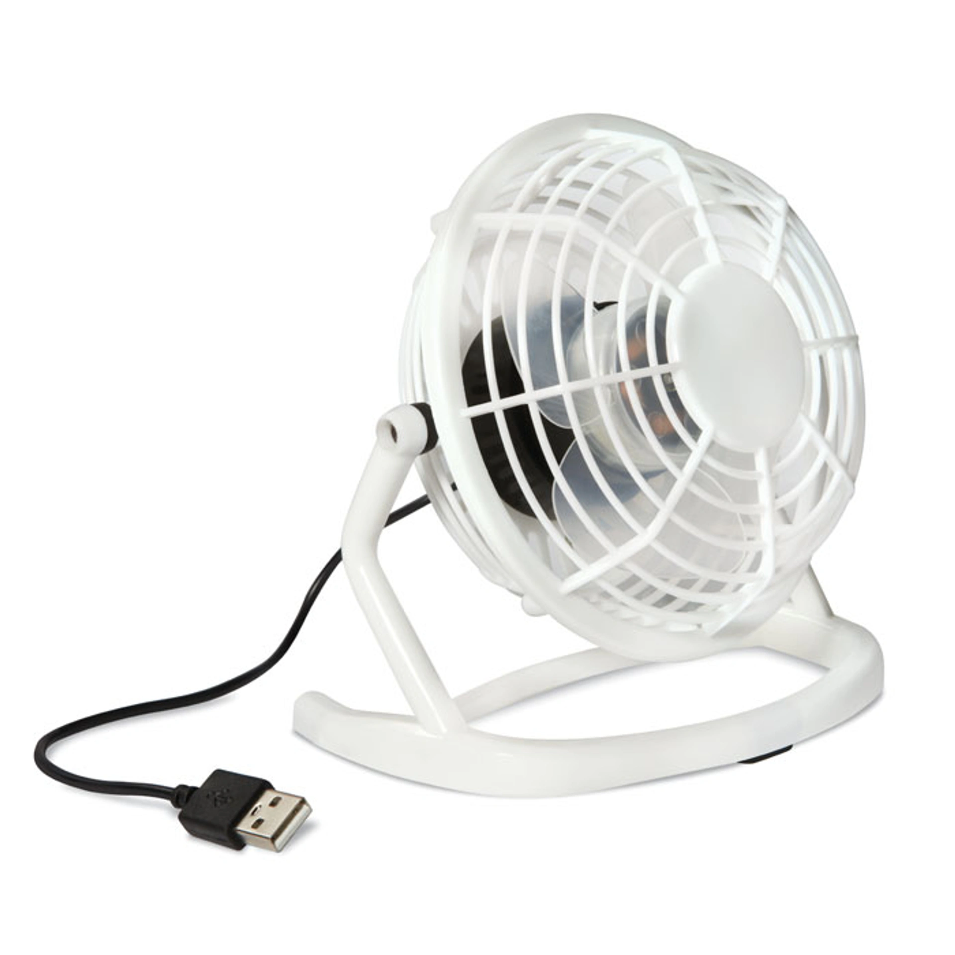 AIRY, Вентилятор-USB настільний з перемикачем ON/OFF, ABS-пластик - Pantone WHITE / АРТИКУЛ MO876306
