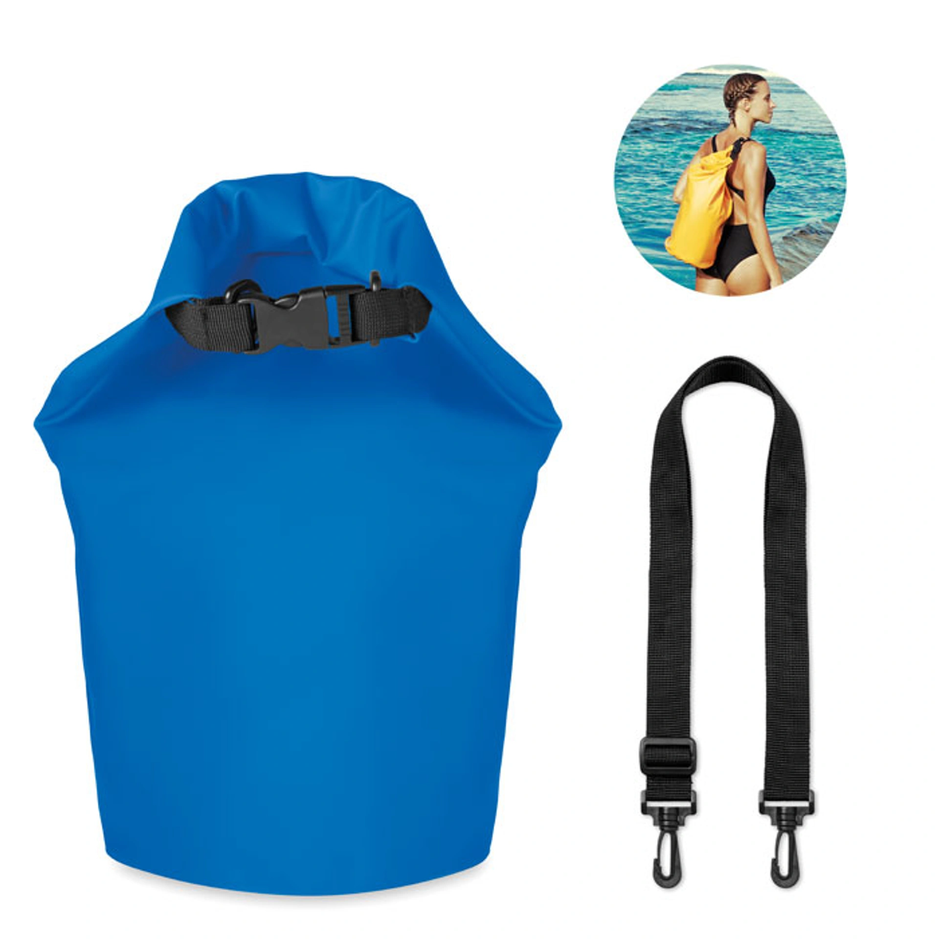 SCUBA, Гермомішок на 10L з плечовим ременем, Ø20, 5х46, 5 см - Pantone 2945C