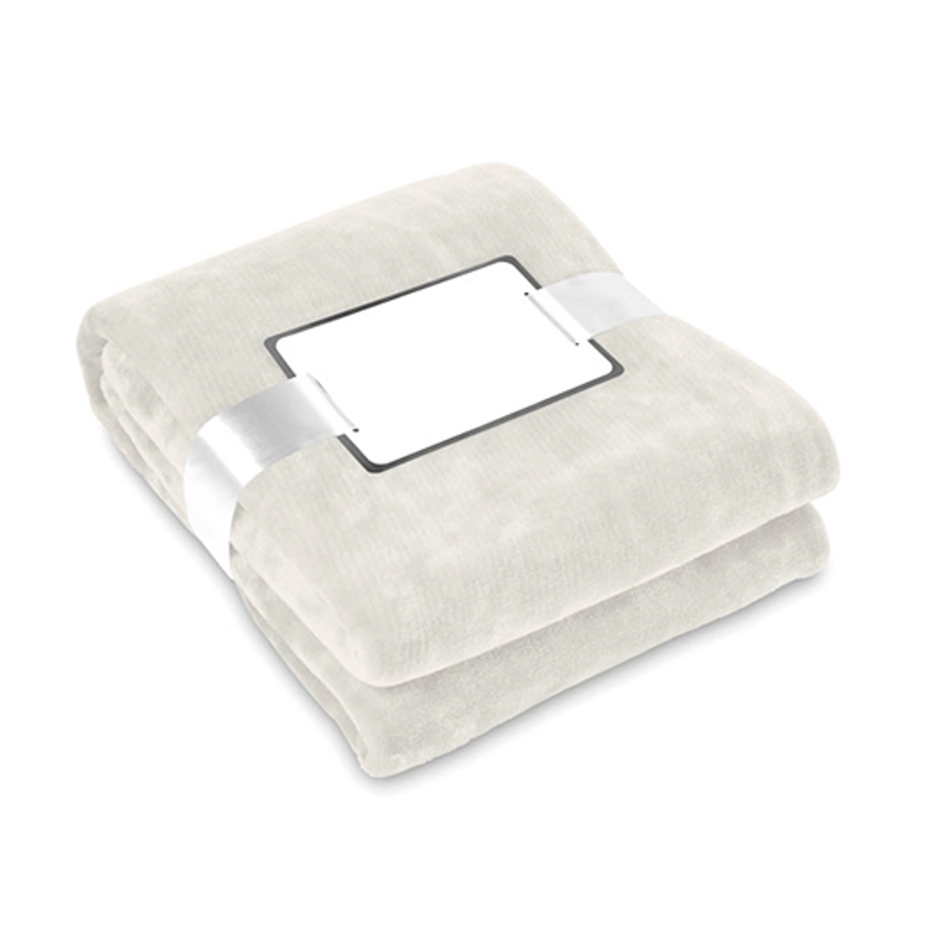 DAVOS, Плед - ковдра з лентою, фліс, 280 г/м2 - Pantone BEIGE