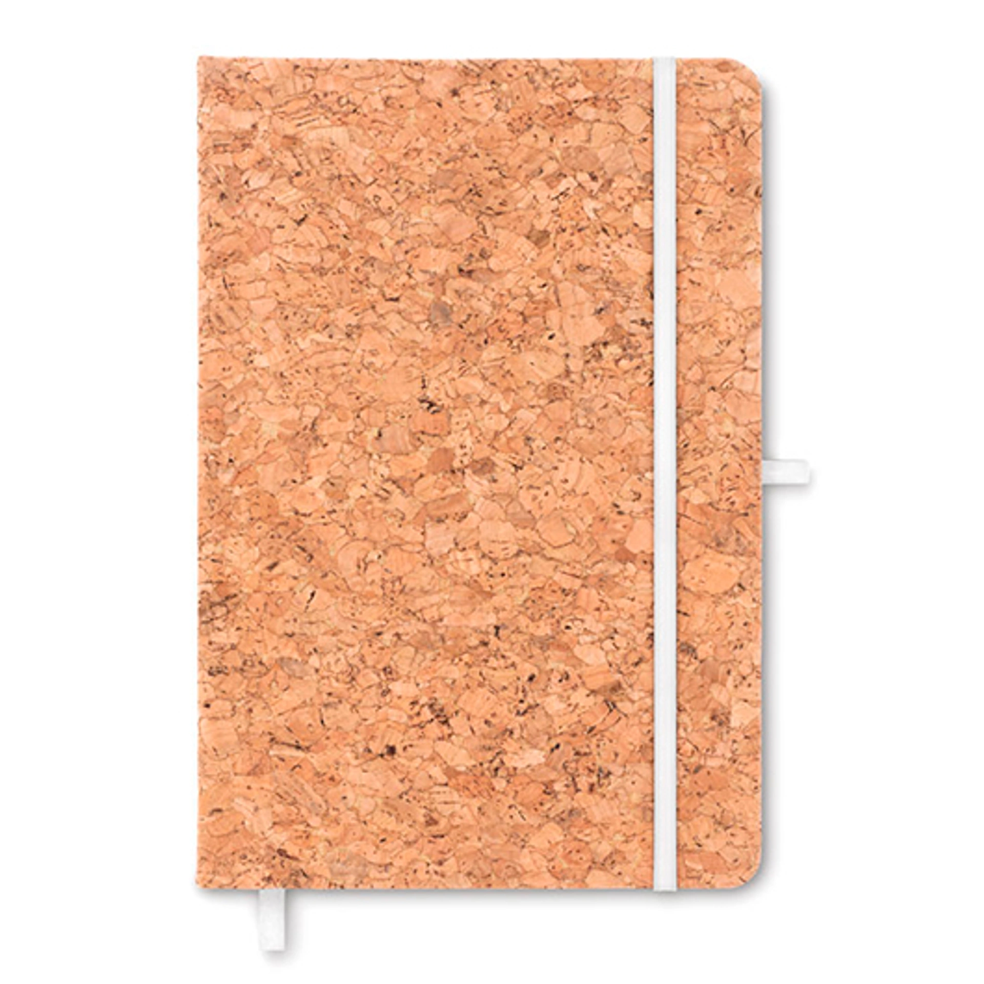 SUBER, Блокнот А5 з твердою корковою обкладинкою, 96 л - Pantone CORK COLOR (АРТ. MO962303)