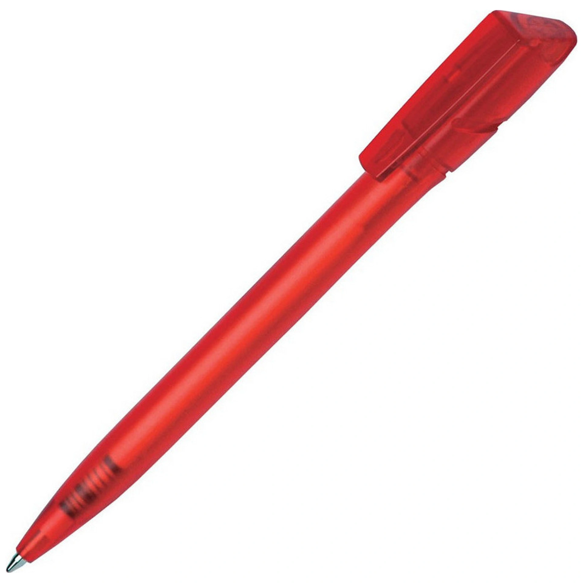 Ручка пластикова 'Twister Frozen' (Ritter Pen) поворотна - Червоний