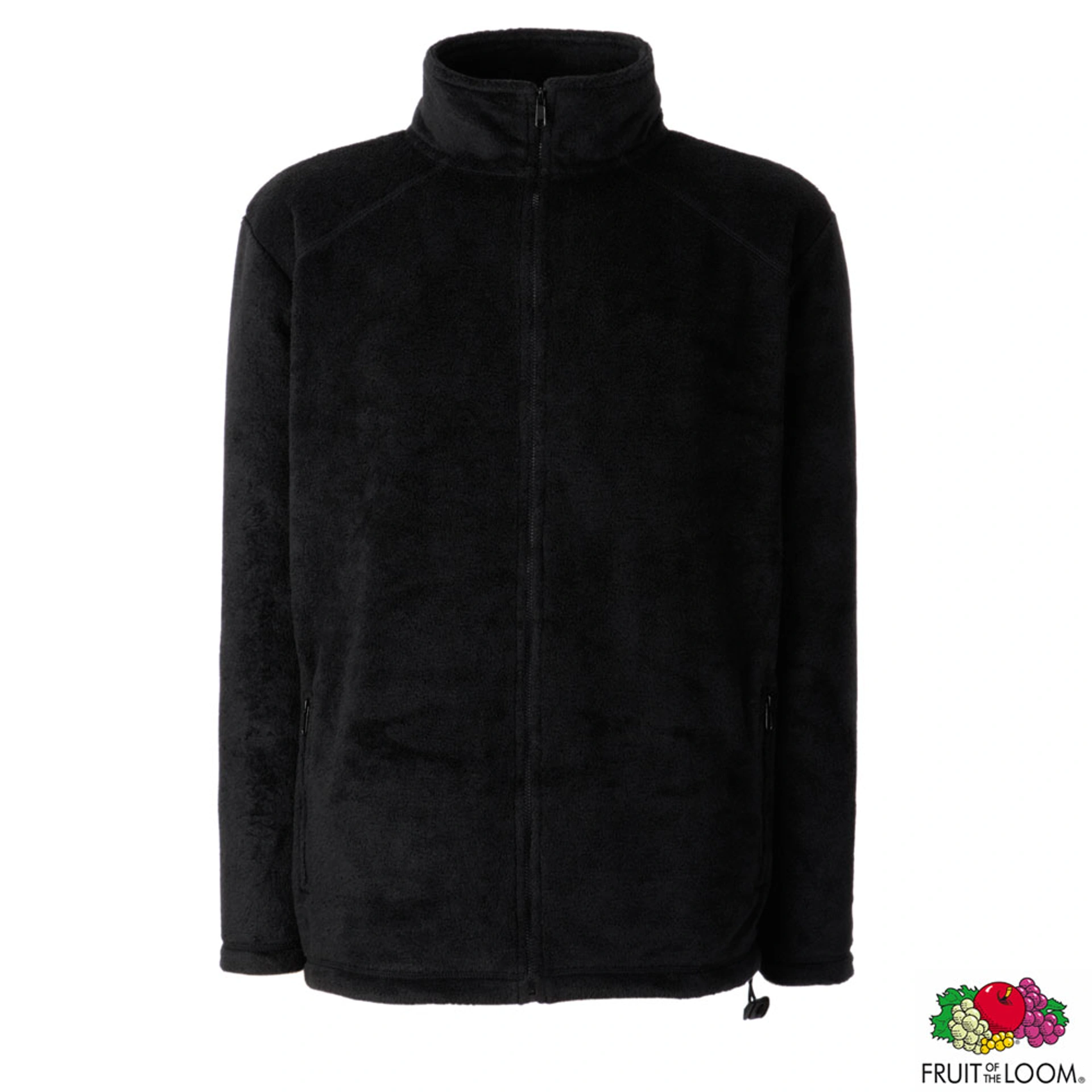 Толстовка 'Full Zip Fleece' (Fruit of the Loom) - Чорний / XL