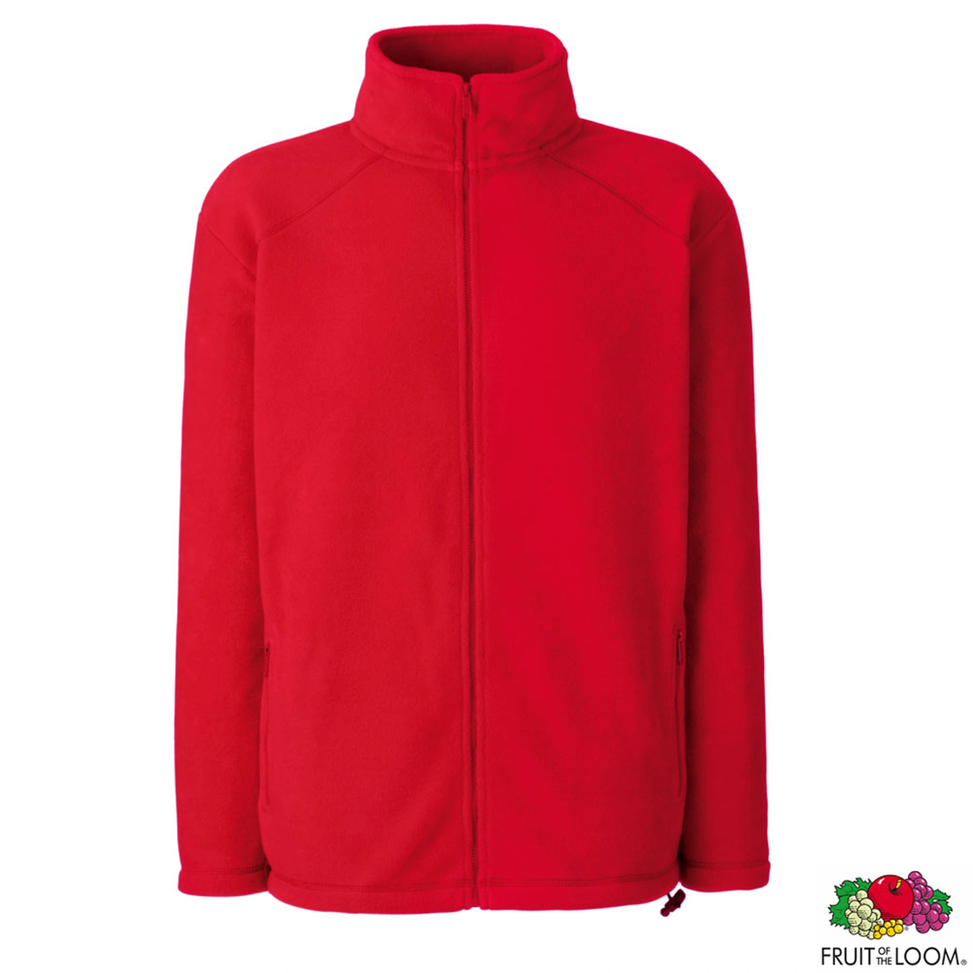 Толстовка 'Full Zip Fleece' (Fruit of the Loom) - Червоний / L