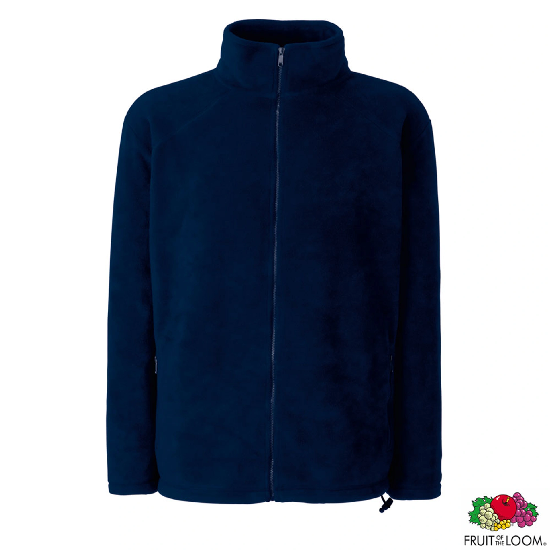 Толстовка 'Full Zip Fleece' (Fruit of the Loom) - Темно-синій / XL