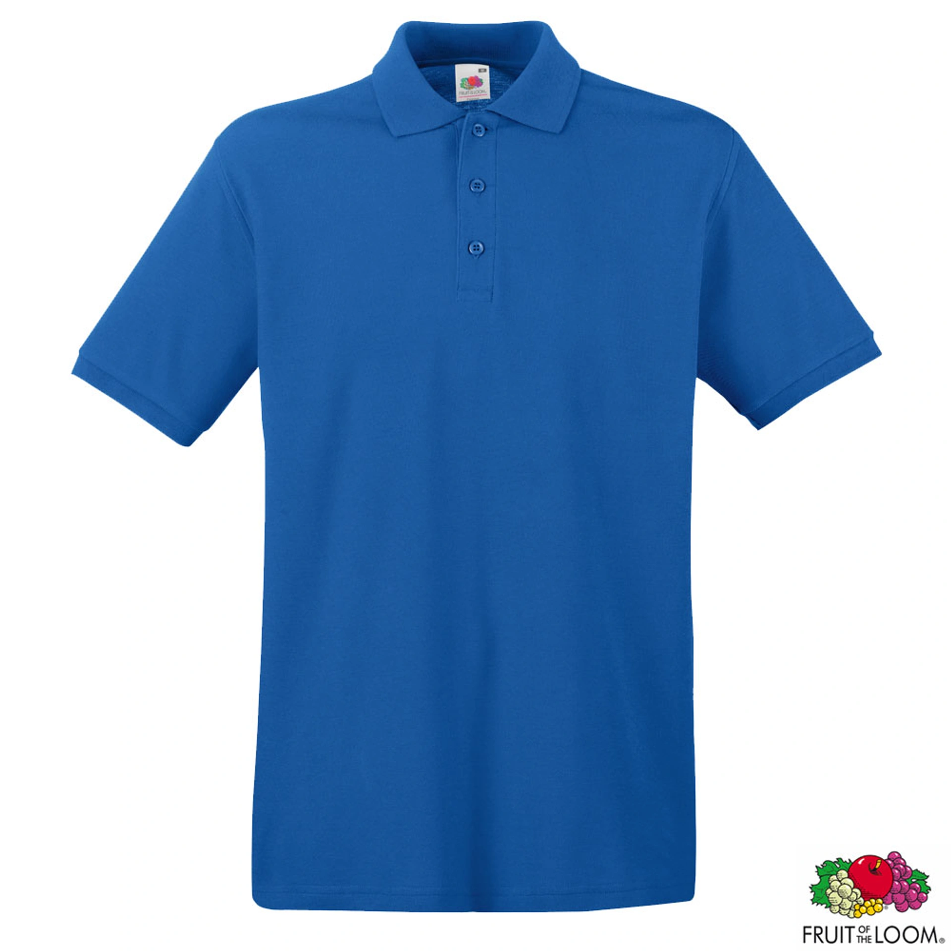 Теніска 'Premium Polo' (Fruit of the Loom) - Королівський синій / XL