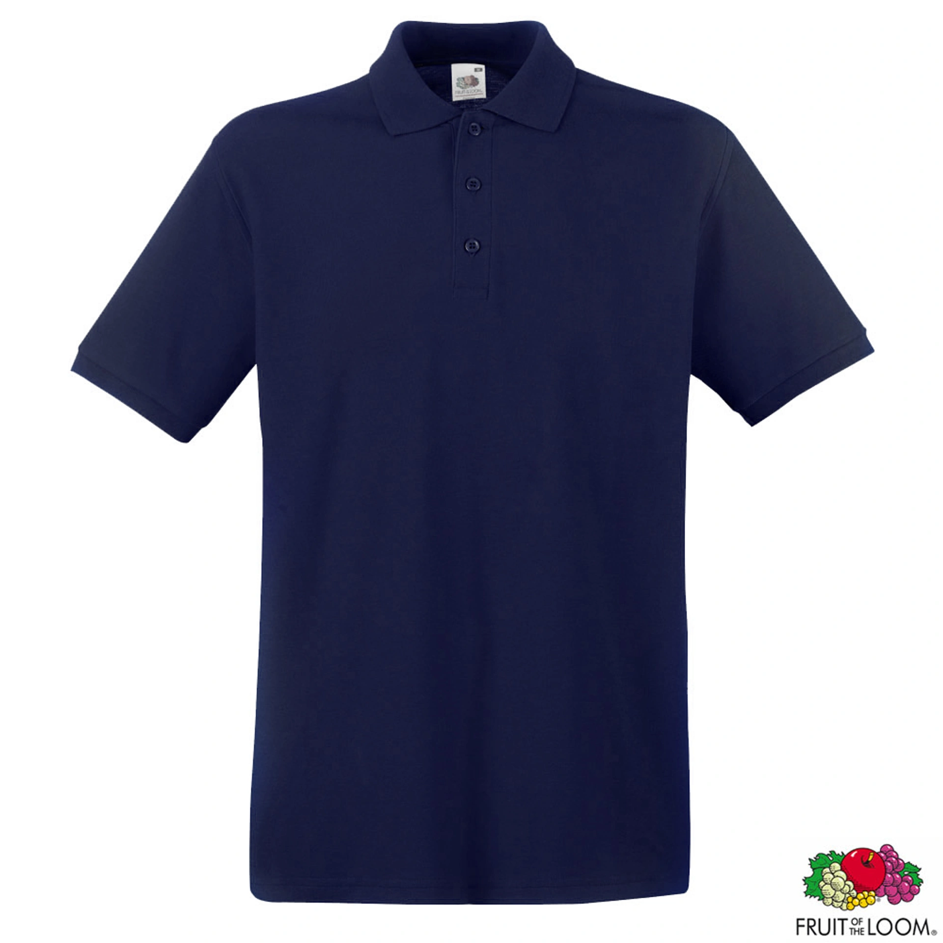 Теніска 'Premium Polo' (Fruit of the Loom) - Глибокий темно-синій / XL