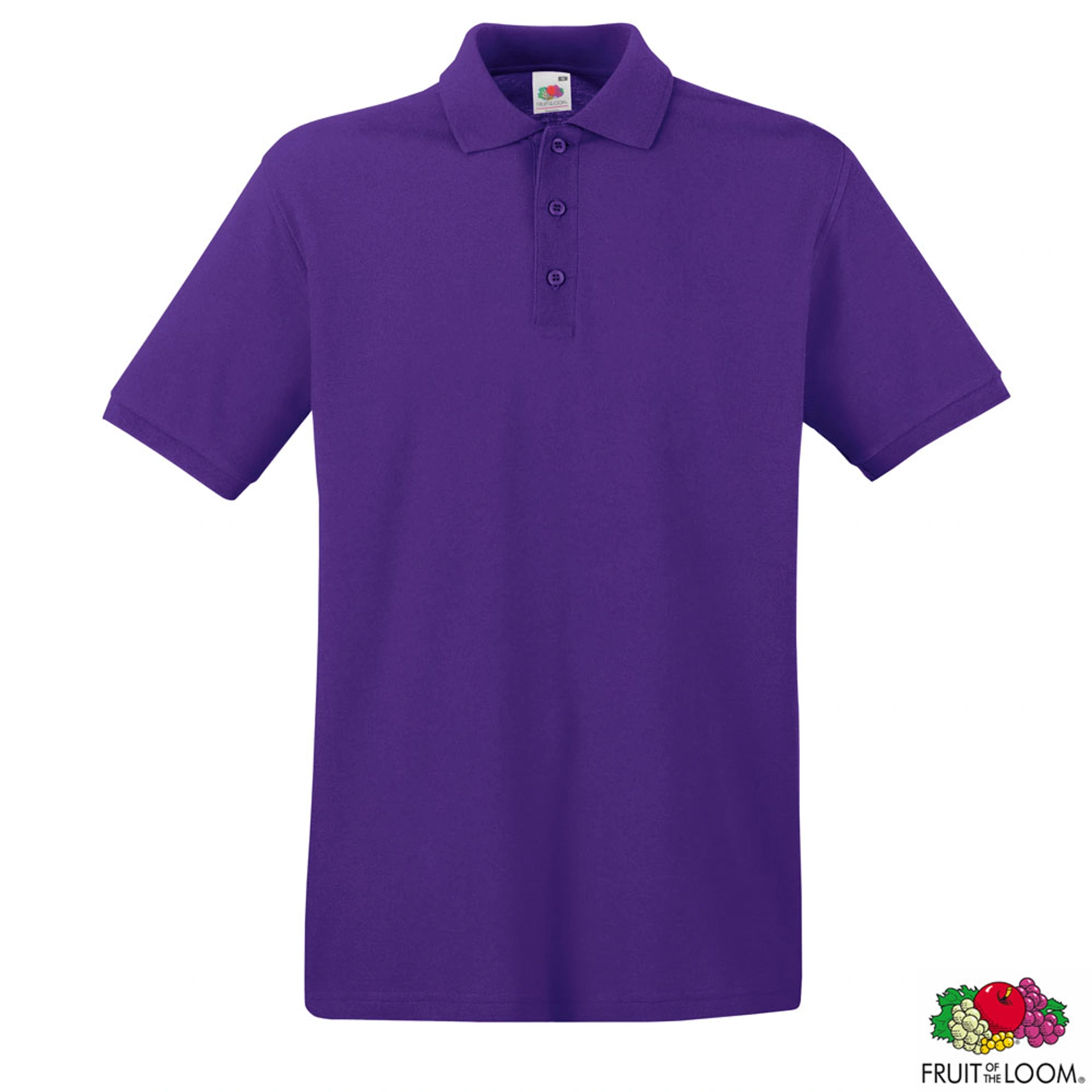 Теніска 'Premium Polo' (Fruit of the Loom) - Фіолетовий / L