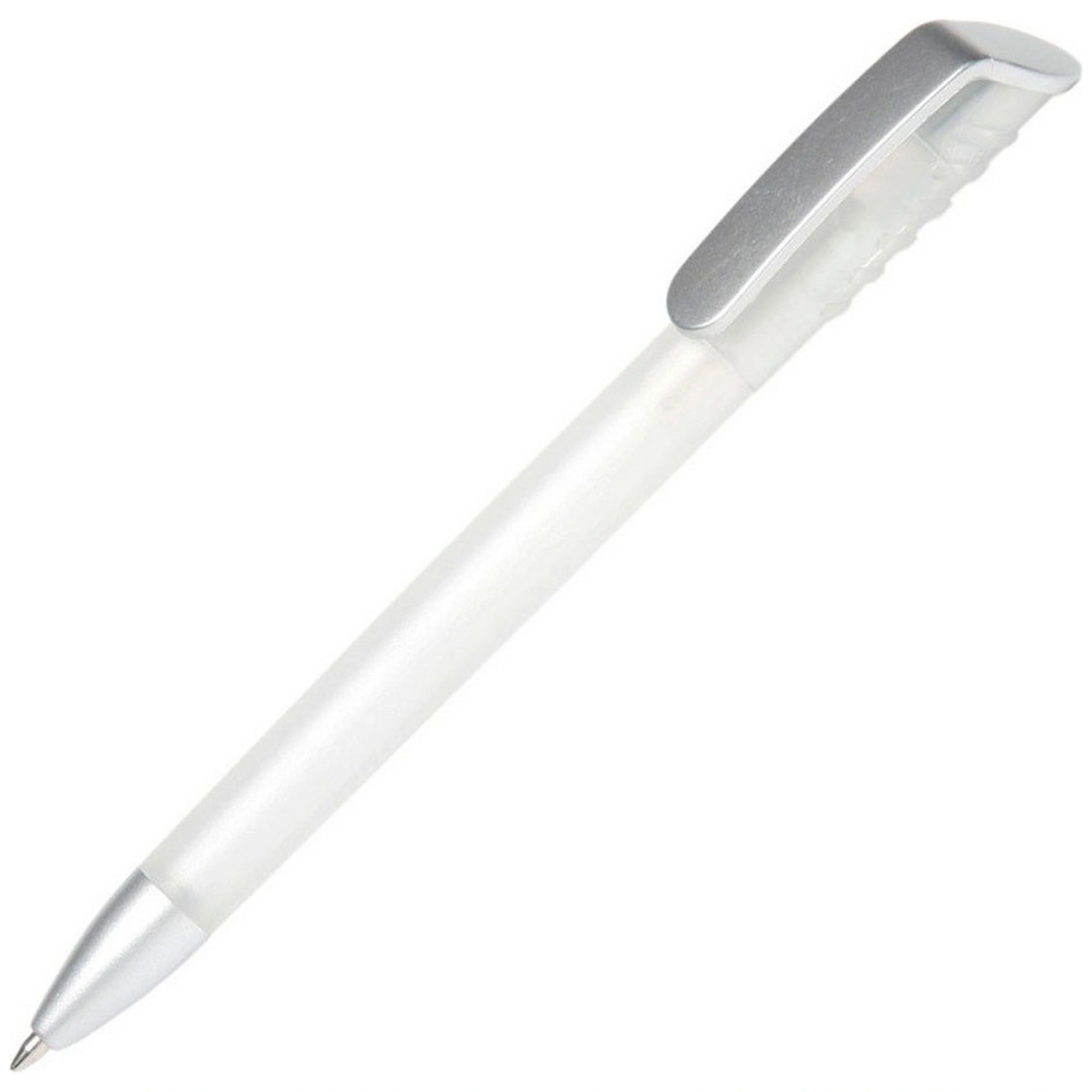 Ручка пластикова 'Top Spin Silver' (Ritter Pen) поворотна - Білий
