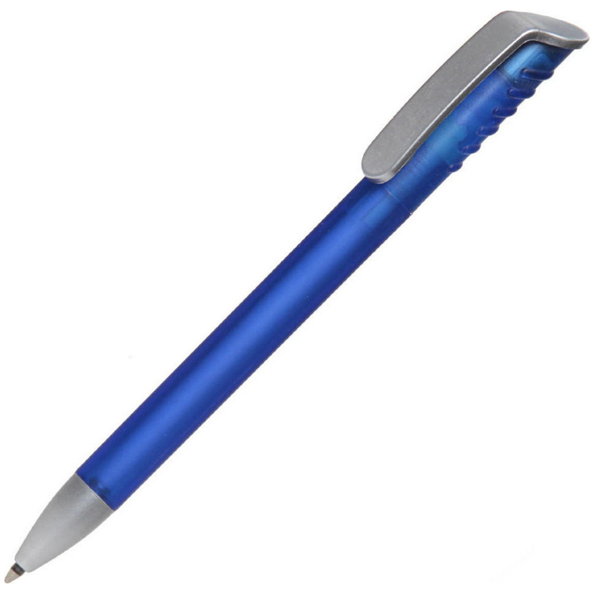 Ручка пластикова 'Top Spin Silver' (Ritter Pen) поворотна - Синій