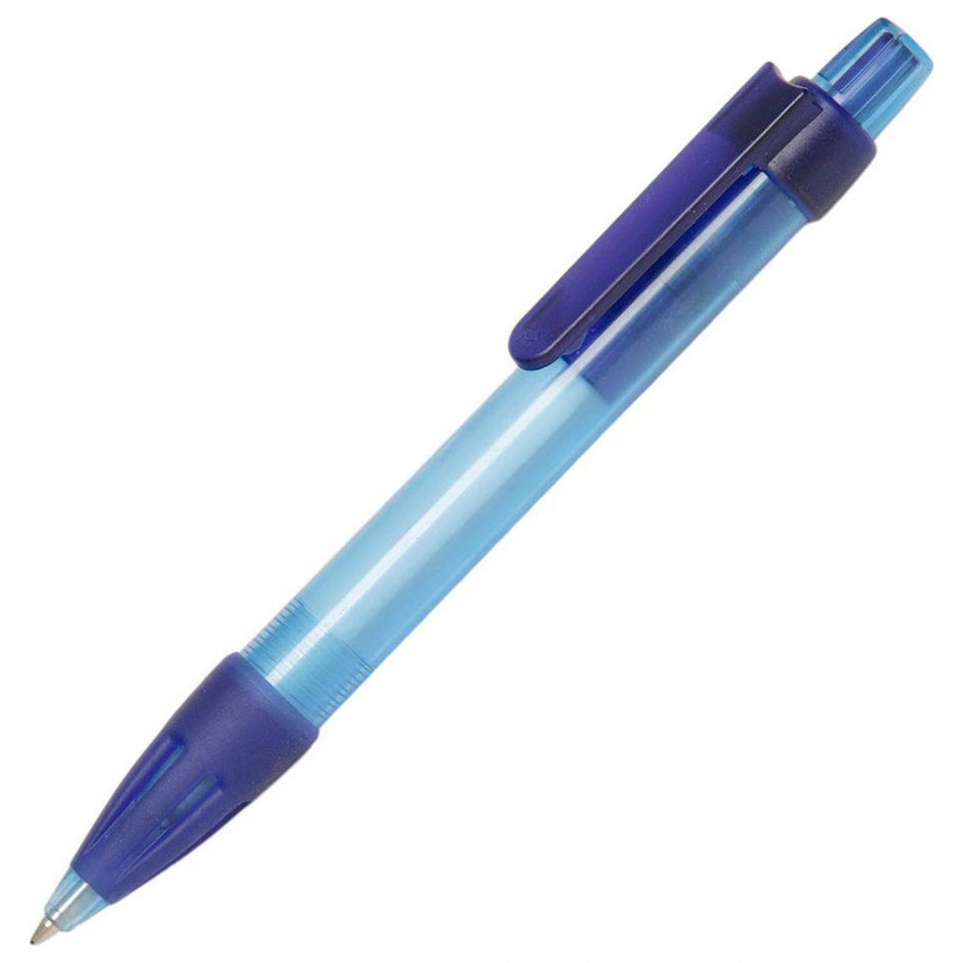Ручка пластикова 'Booster Transparent' (Ritter Pen) - Блакитний