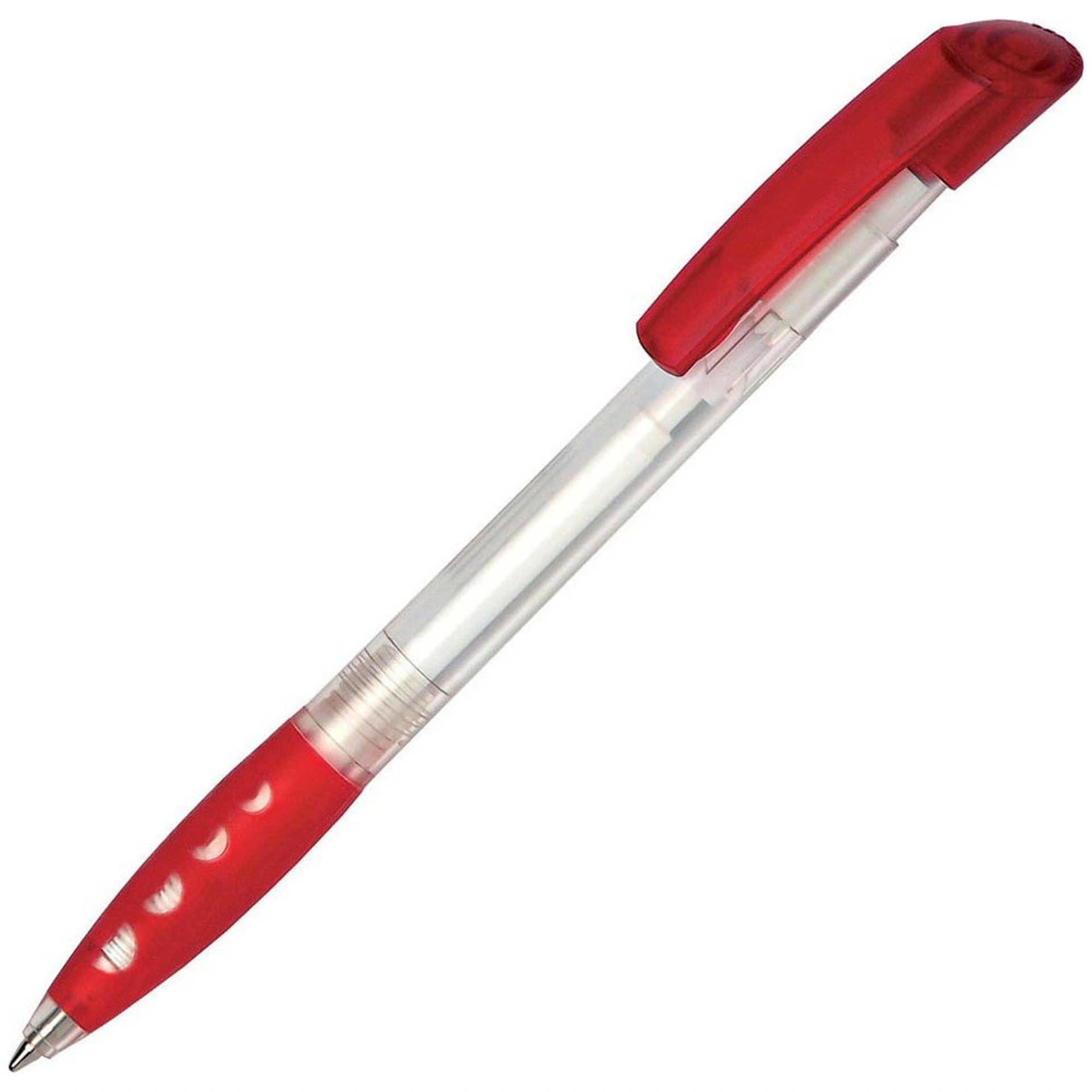 Ручка пластикова 'Bubble Transparent' (Ritter Pen) - Червоний