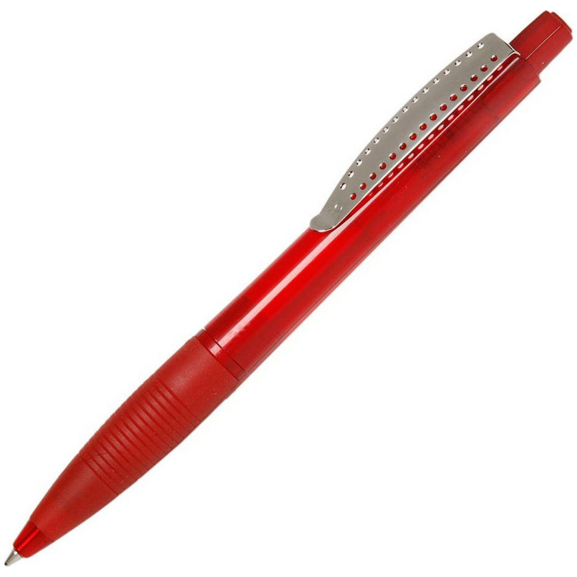 Ручка пластикова 'Club Transparent' (Ritter Pen) - Червоний