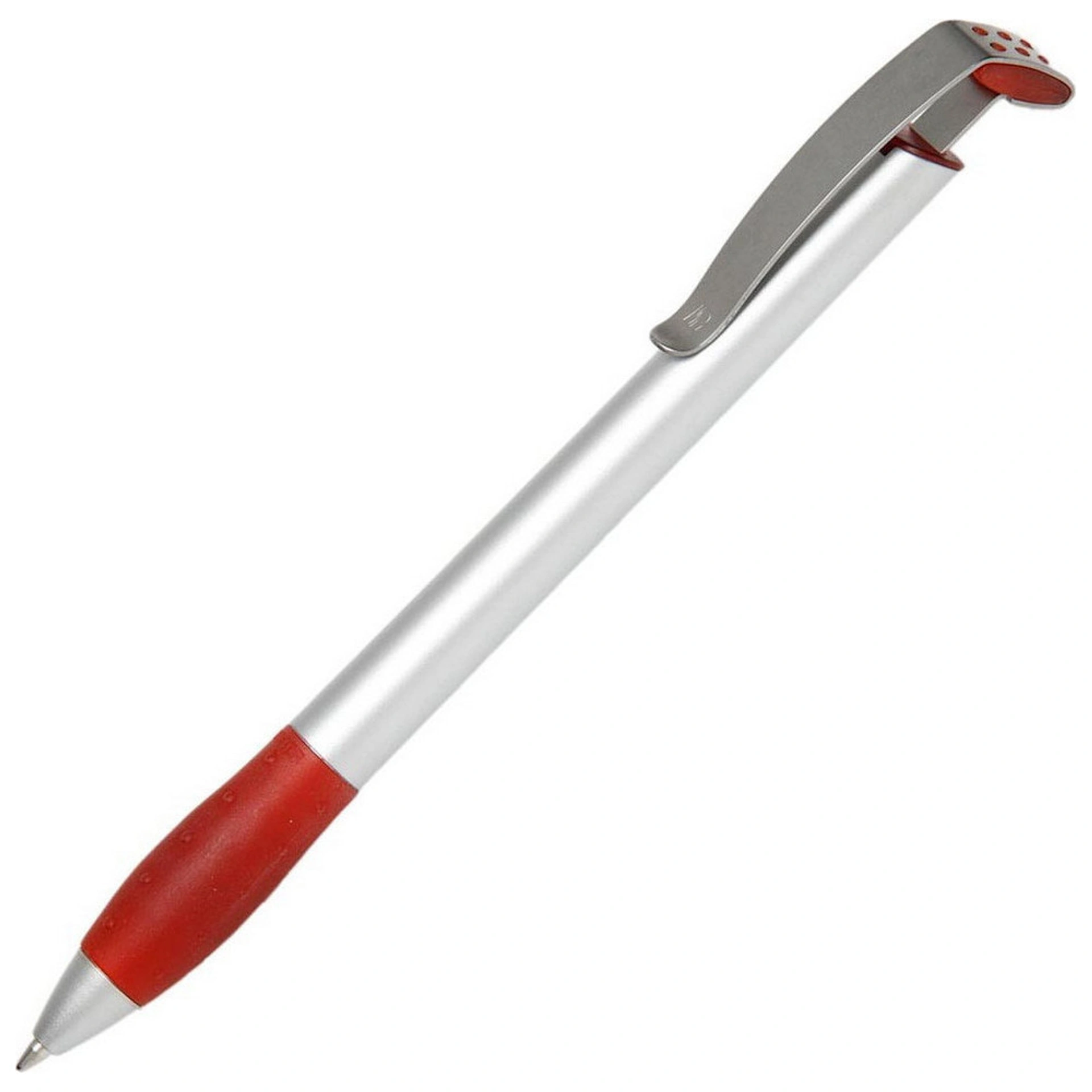 Ручка пластикова 'Jet Set Silver' (Ritter Pen) - Червоний