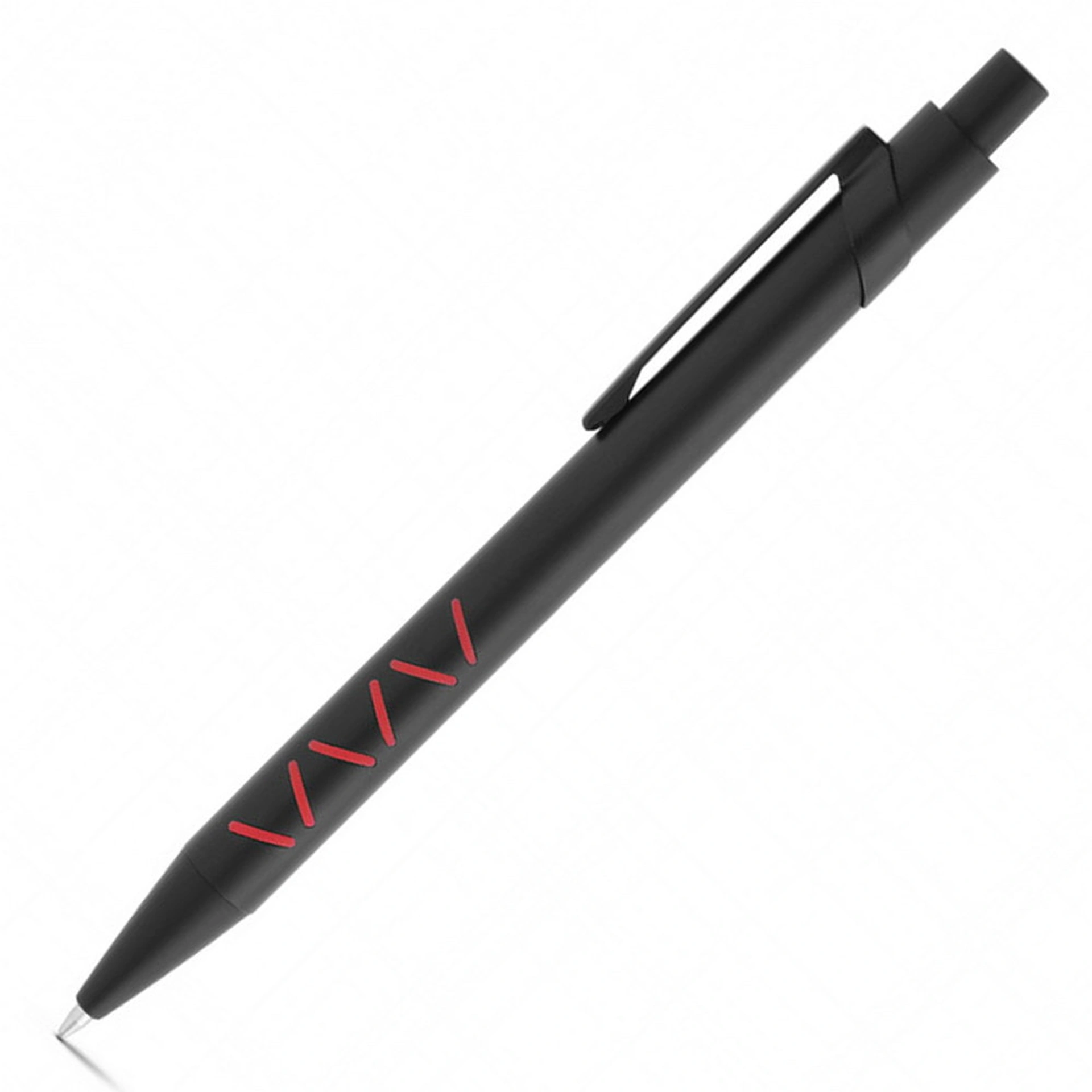 Aluminum 'Mikado' pen, black ink