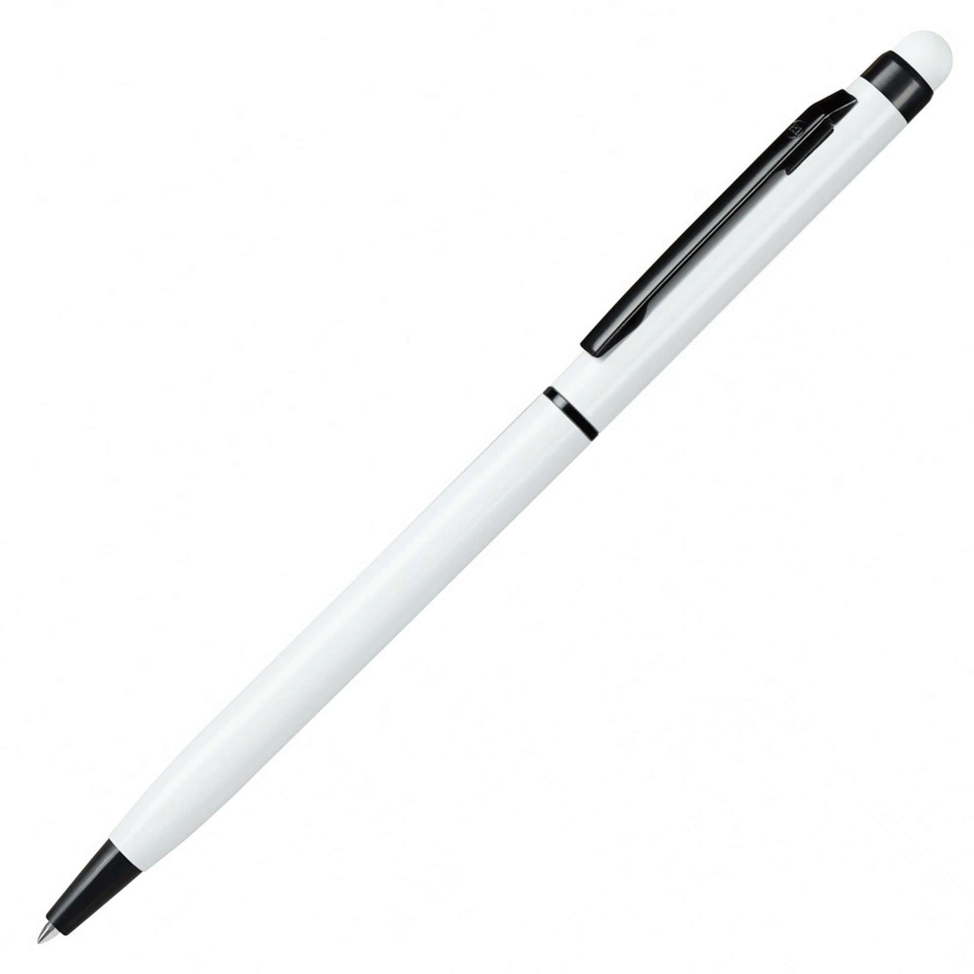Ручка-стилус алюмінієва 'TouchWriter Black' (B1) поворотна - Білий