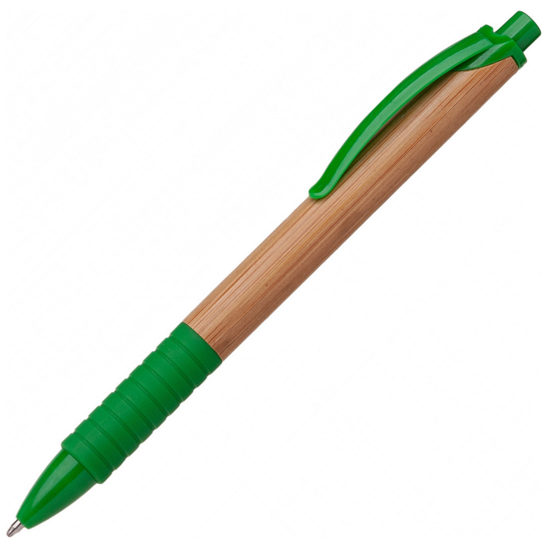 ЕКО ручка бамбукова 'Bamboo Rubber' - Зелений