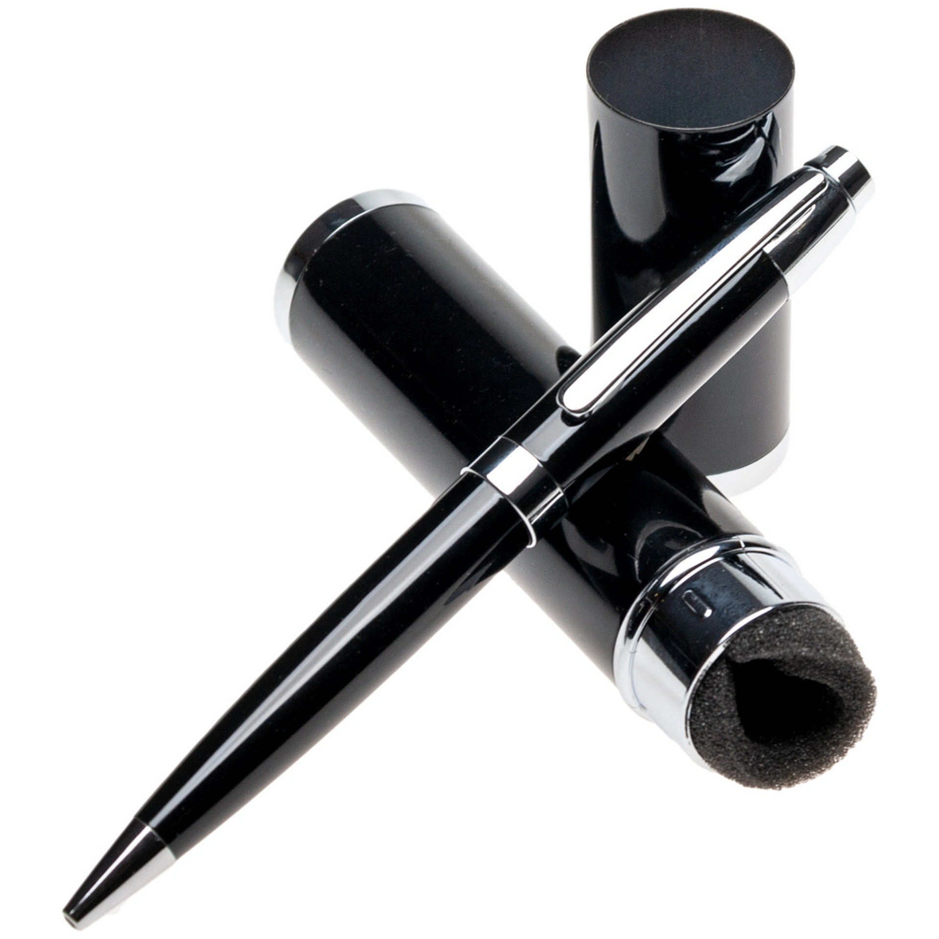 Metal handle in tube 'Mark', rotating, black ink