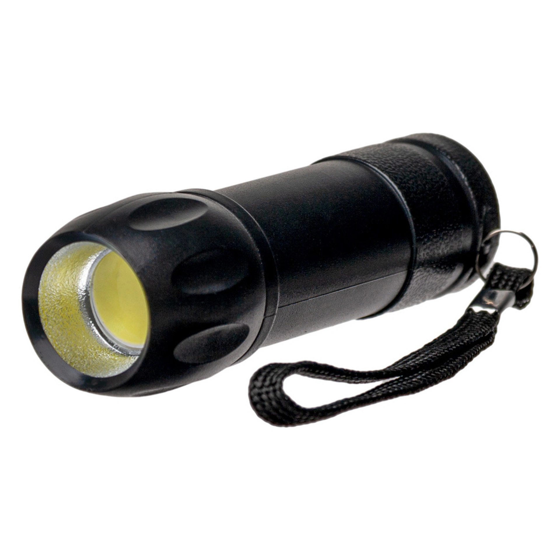 Ліхтарик 'Keira' пластиковий COB-LED - Чорний