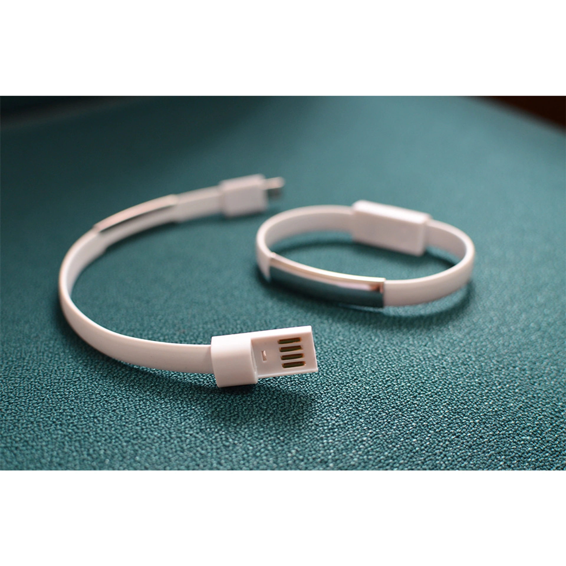 USB-браслет силіконовий 'Tiago' - Білий