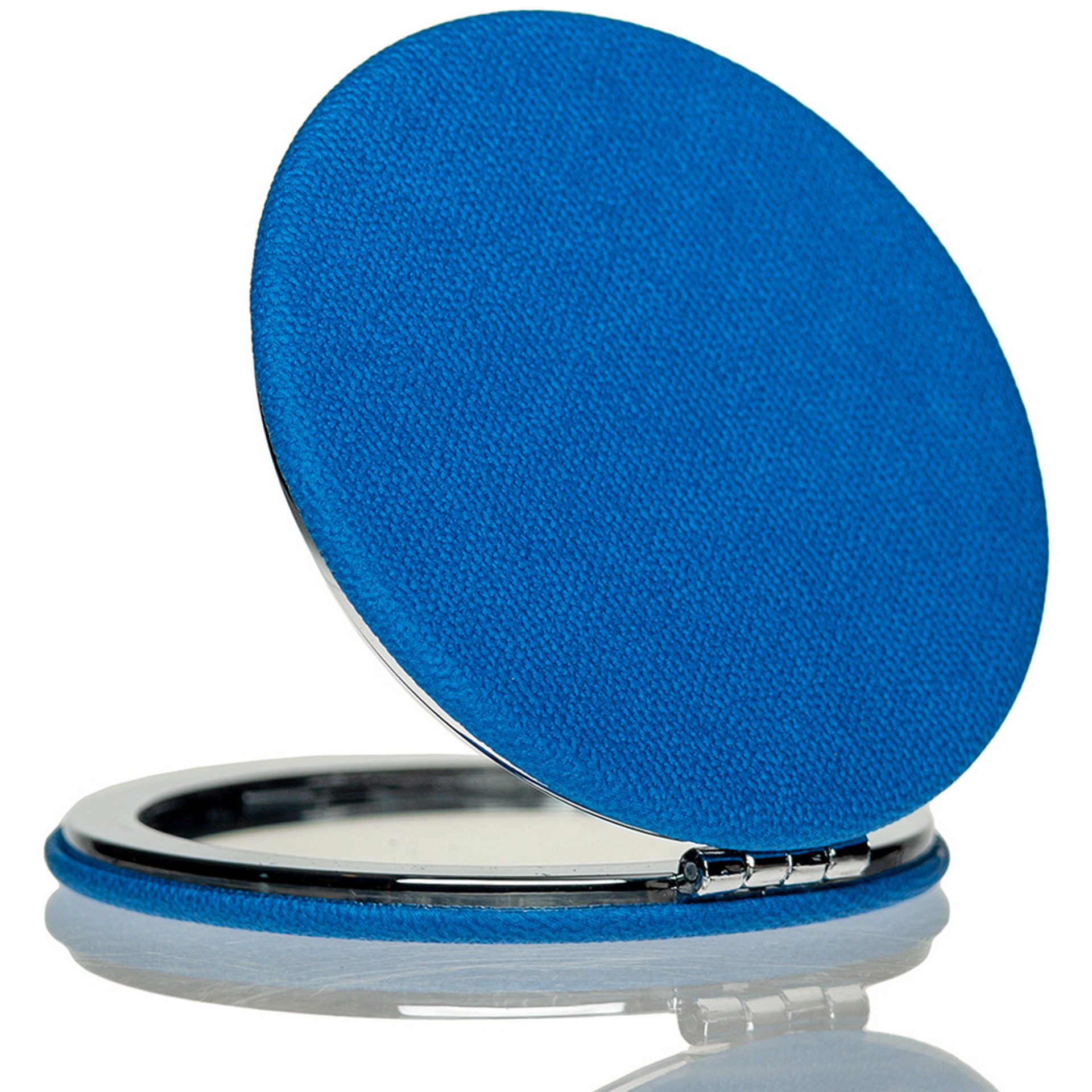 Metal and faux leather "Madonna" mirror - Blue