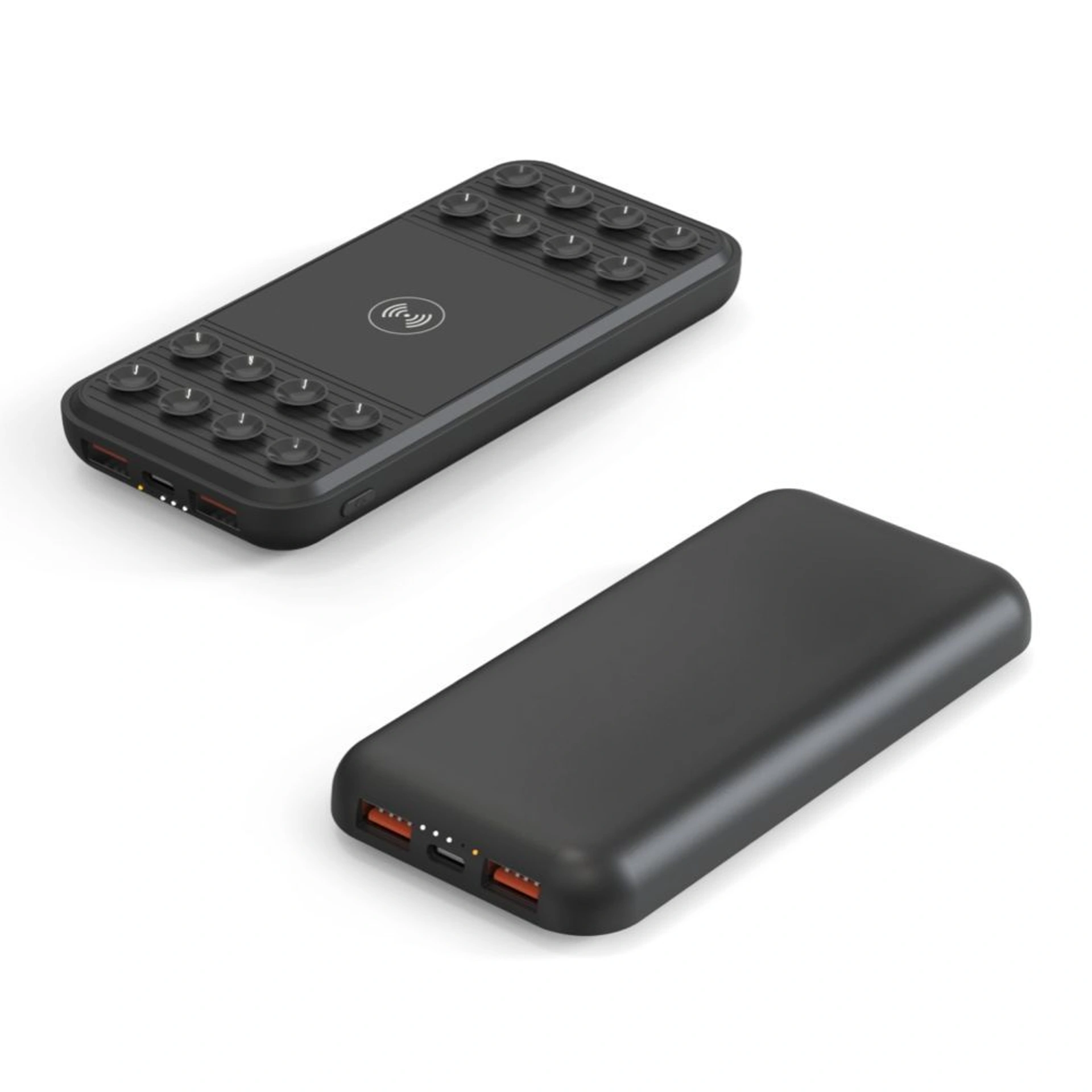 Повербанк 10000 mAh TheGeneral ChargeMate, бездротова зарядка 15W, світлодіодний індикатор - Чорний