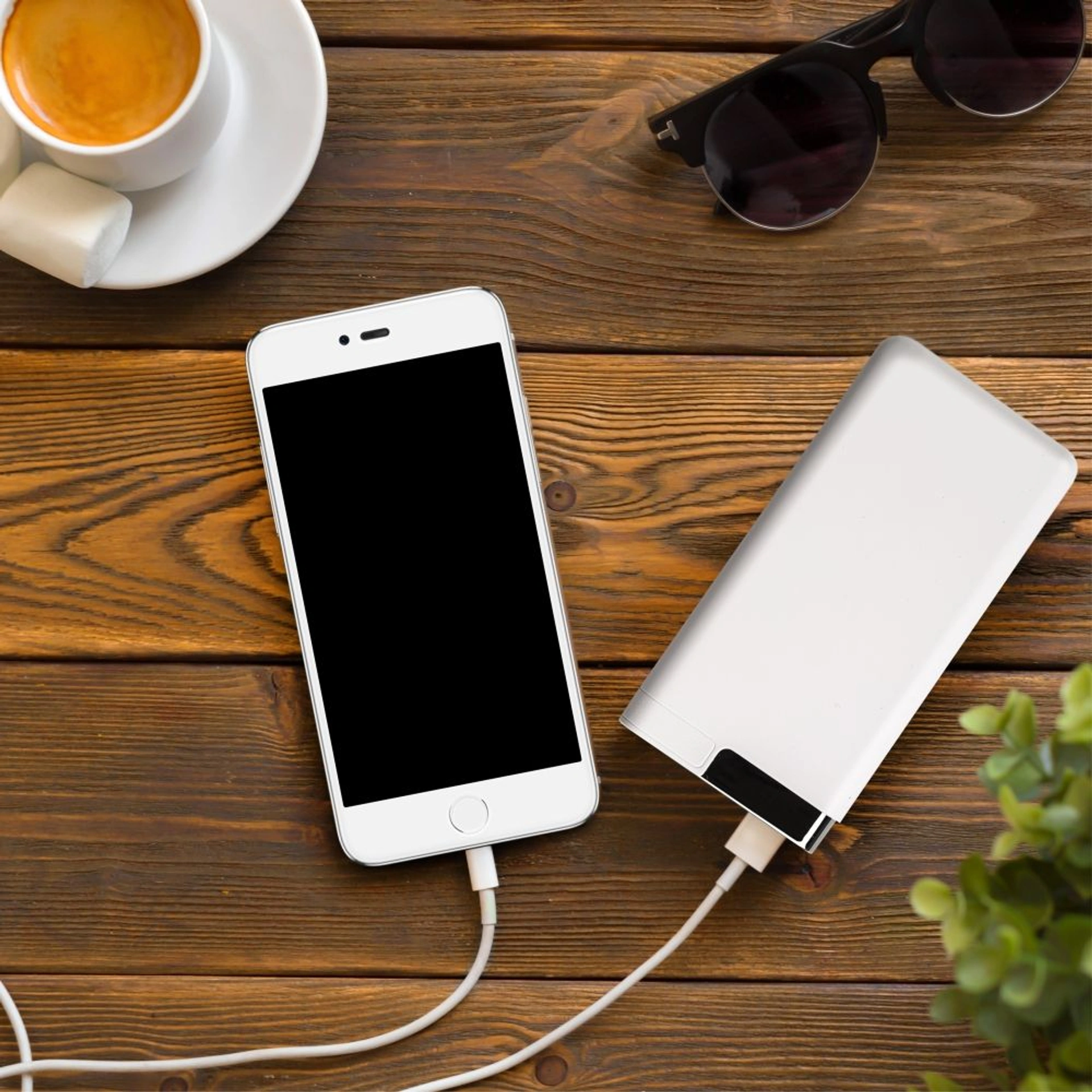 Повербанк 10000 mAh TheGeneral EnergyReserve, світлодіодний індикатор - Білий