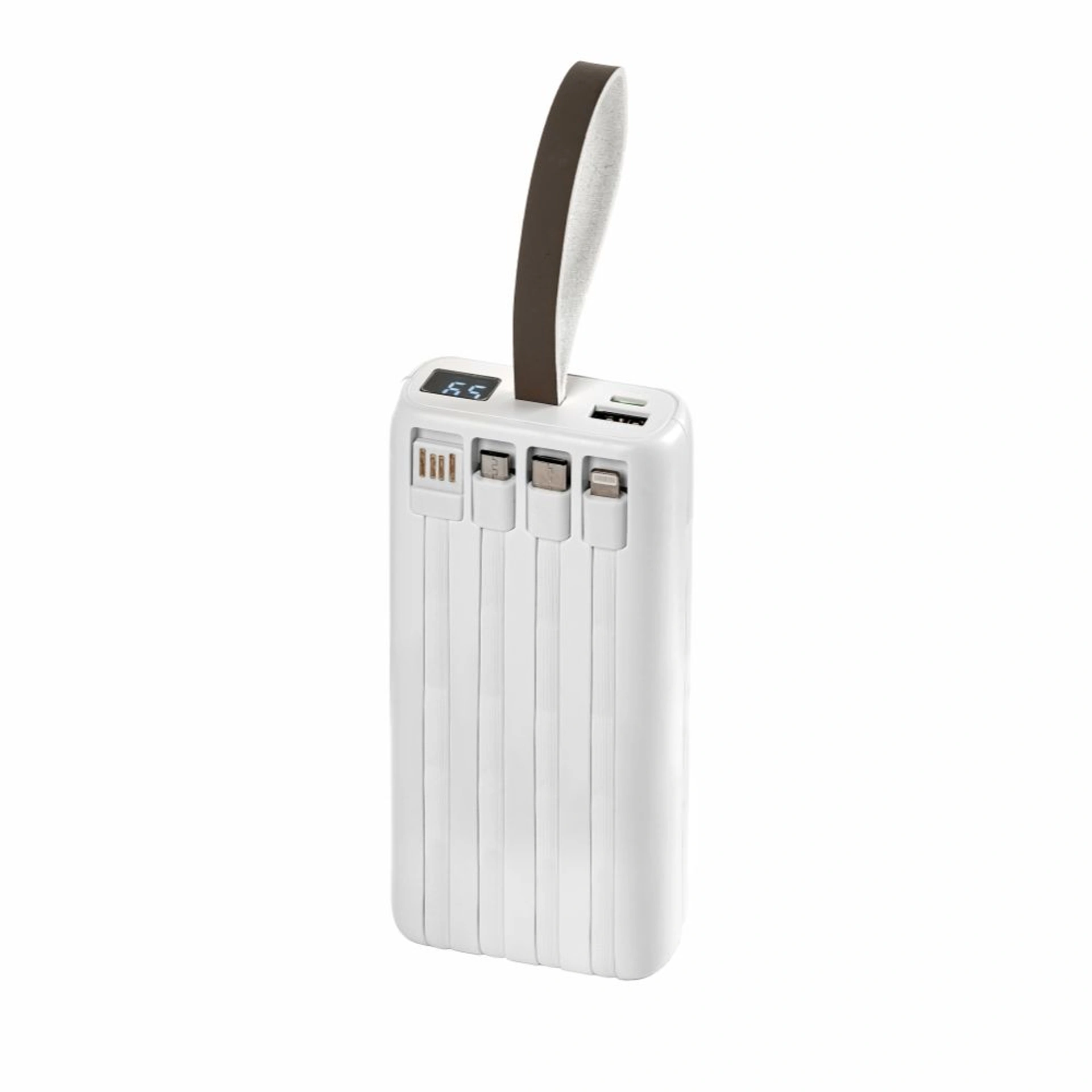 Повербанк 20000 mAh TheGeneral PowerPulse, цифровий індикатор - Білий