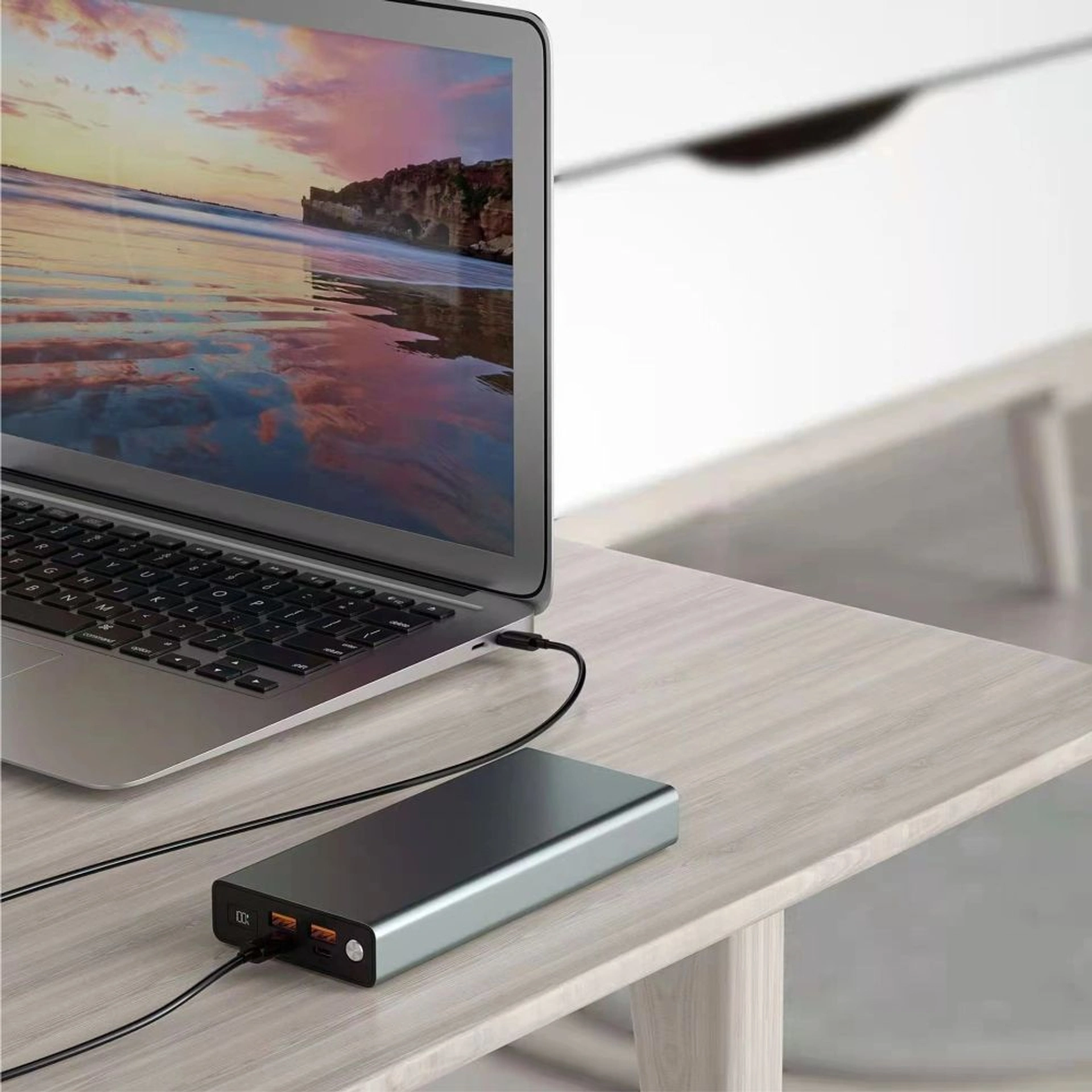Повербанк 27000 mAh TheGeneral Trivor, цифровий індикатор - Графітовий