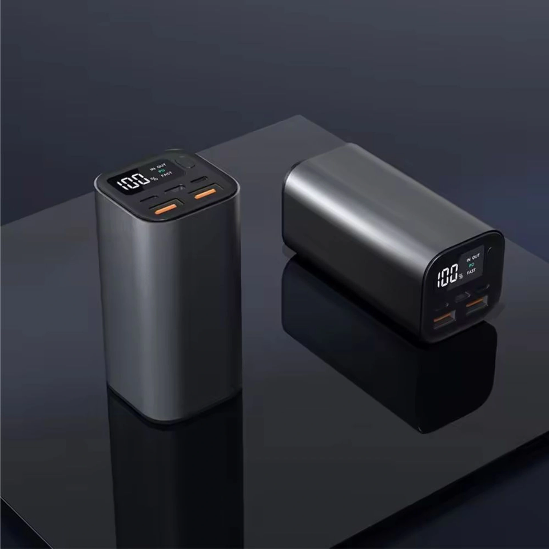 Повербанк 20000 mAh TheGeneral Apa, цифровий індикатор - Чорний