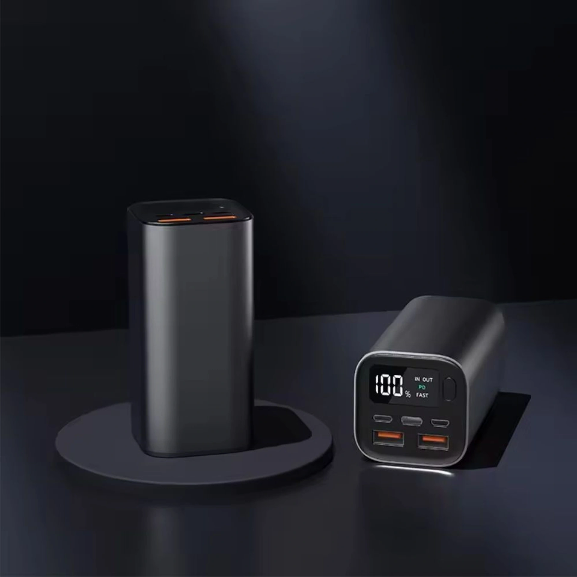 Повербанк 20000 mAh TheGeneral Apa, цифровий індикатор - Чорний