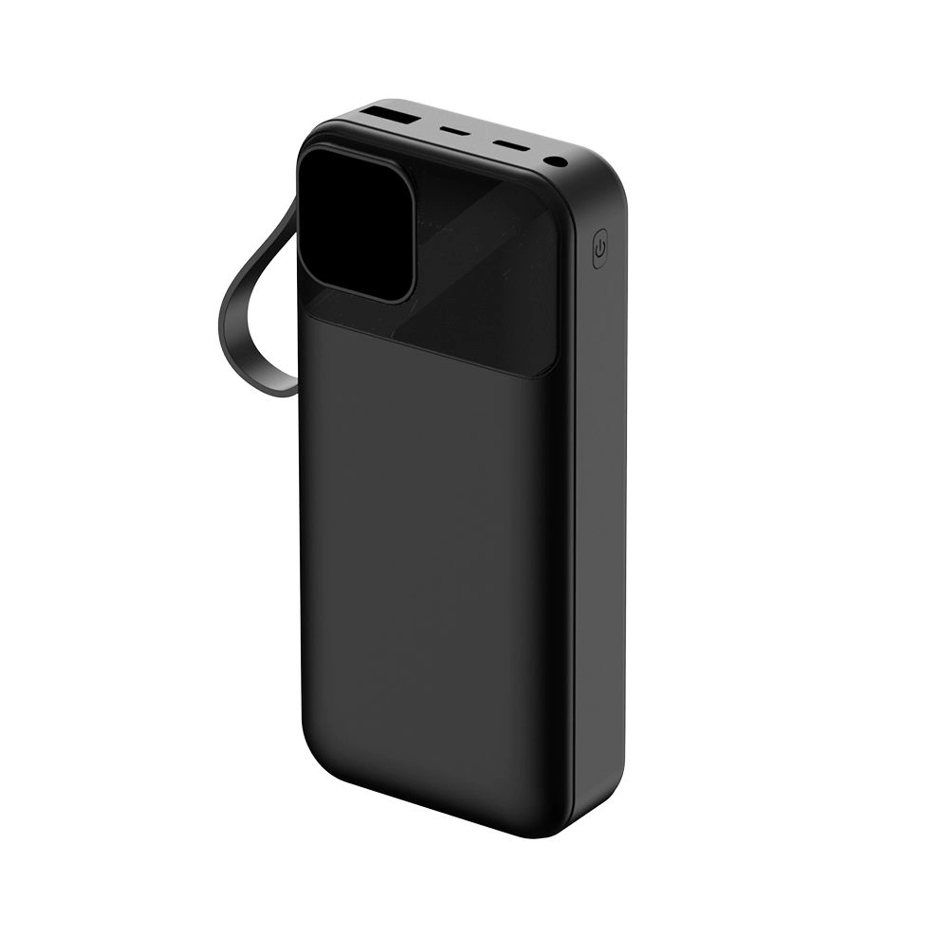 Повербанк 20000 mAh TheGeneral Voltix, цифровий індикатор - Чорний