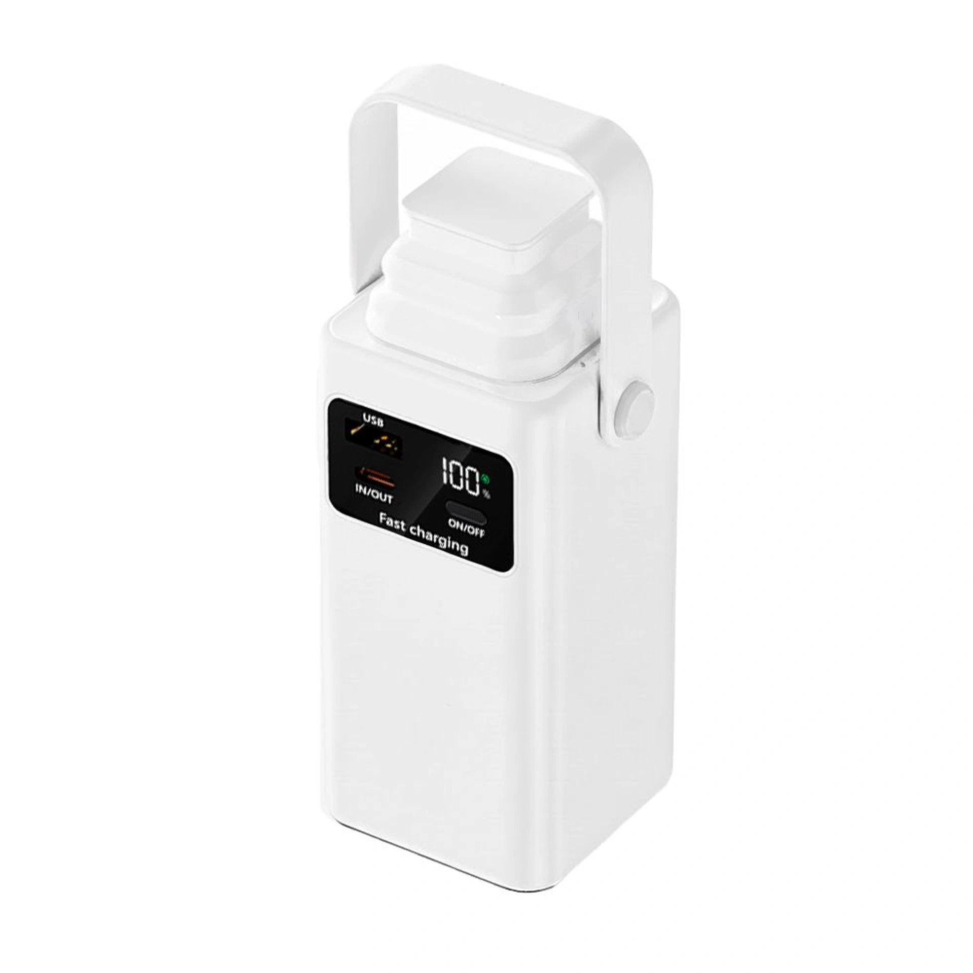 Повербанк 20000 mAh TheGeneral Glim, цифровий індикатор - Білий