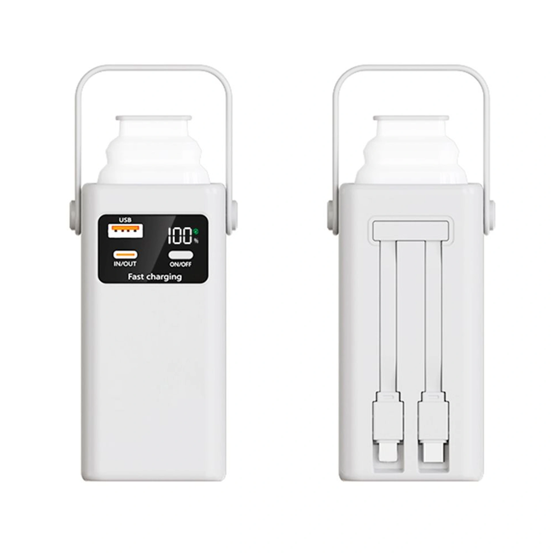 Повербанк 20000 mAh TheGeneral Glim, цифровий індикатор - Білий