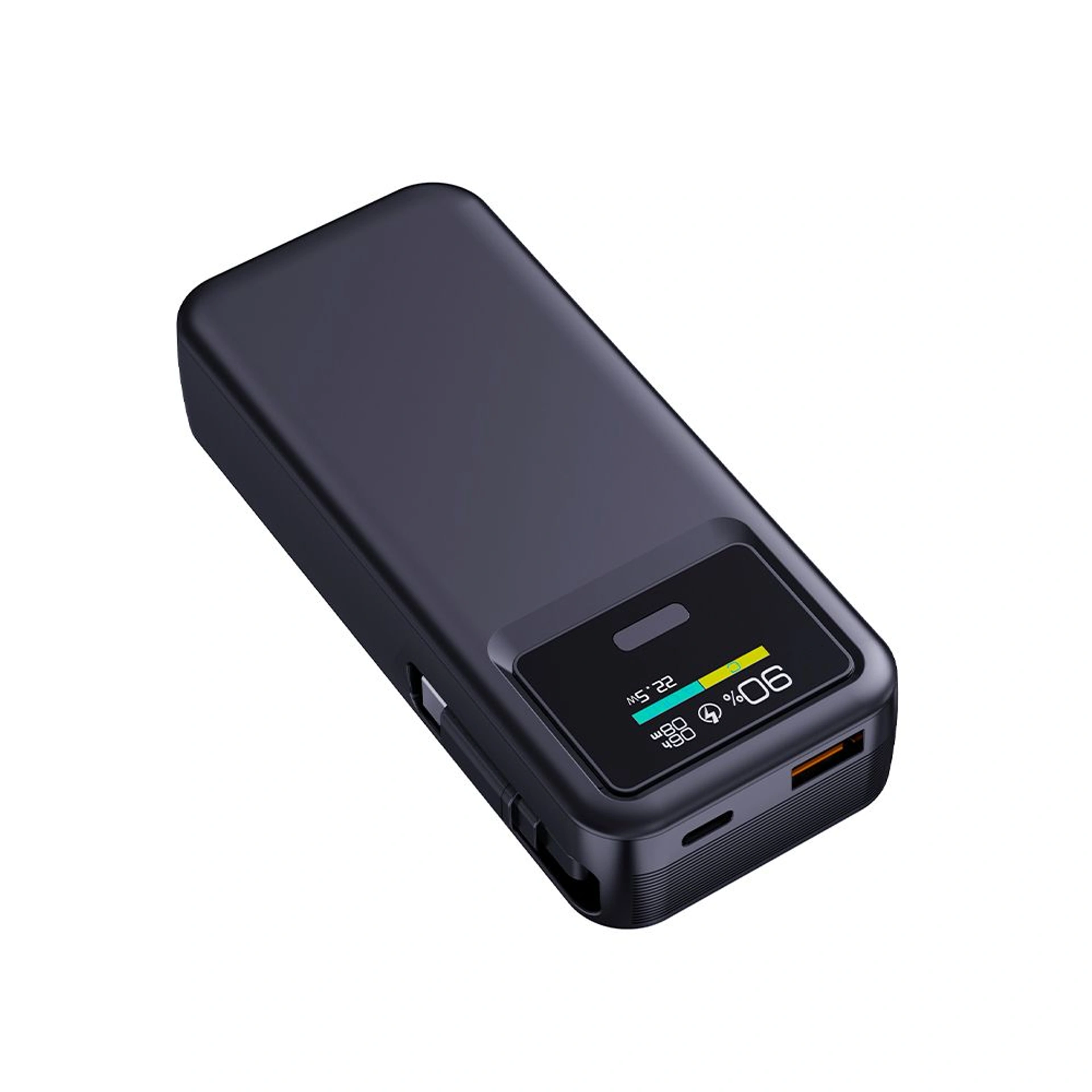 Повербанк 10000 mAh TheGeneral Spark, цифровий індикатор - Чорний