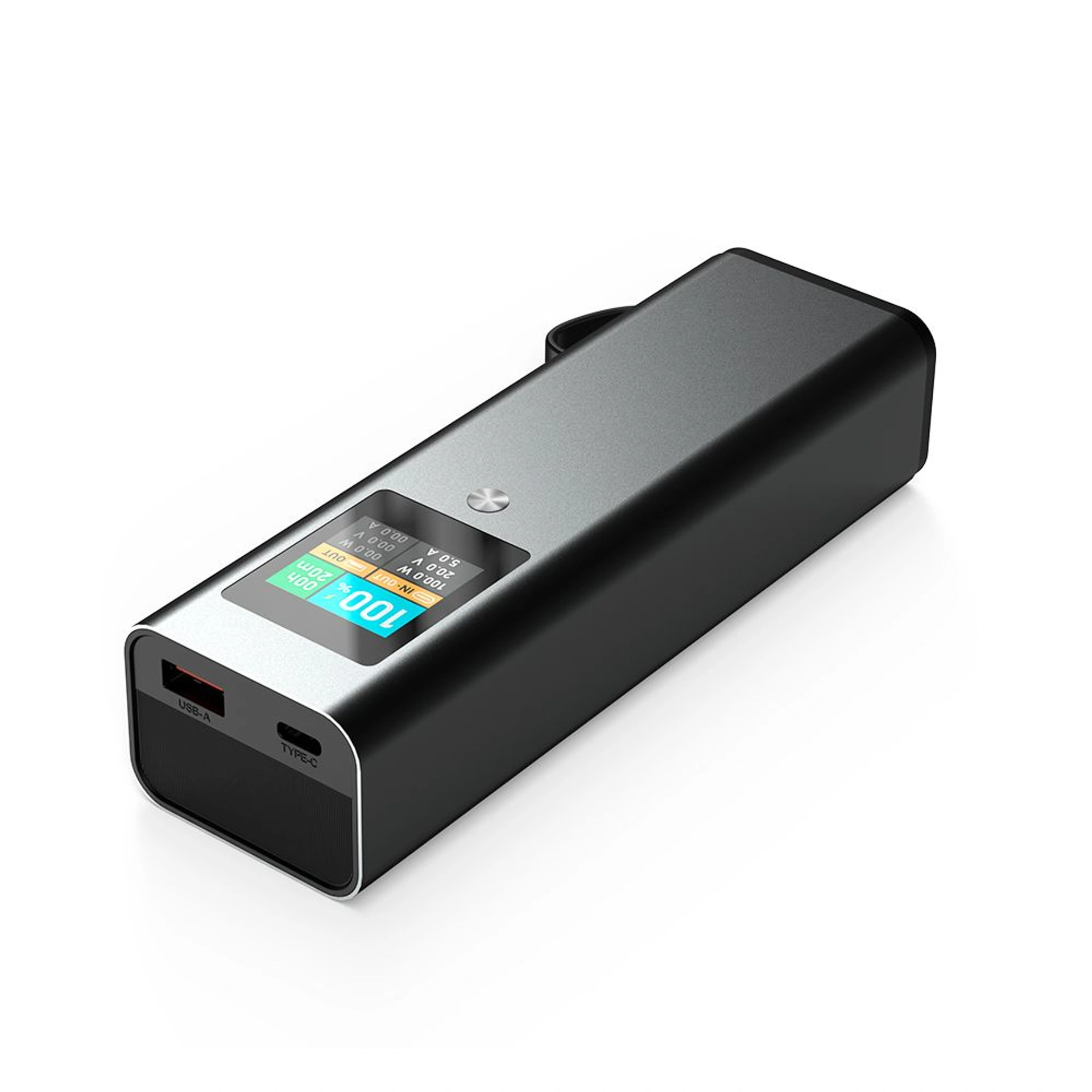 Повербанк 20000 mAh TheGeneral Amp, цифровий індикатор - Графітовий