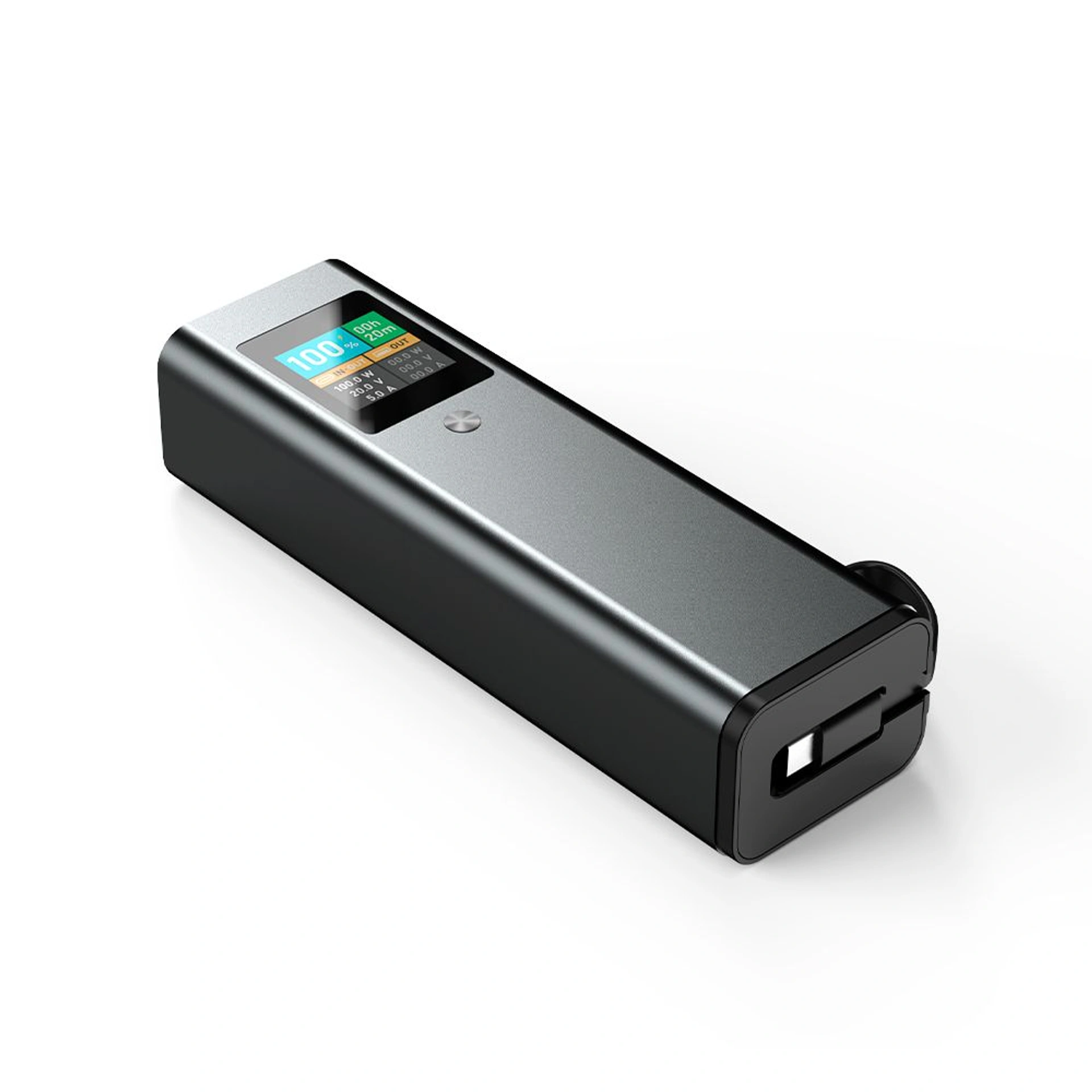 Повербанк 20000 mAh TheGeneral Amp, цифровий індикатор - Графітовий