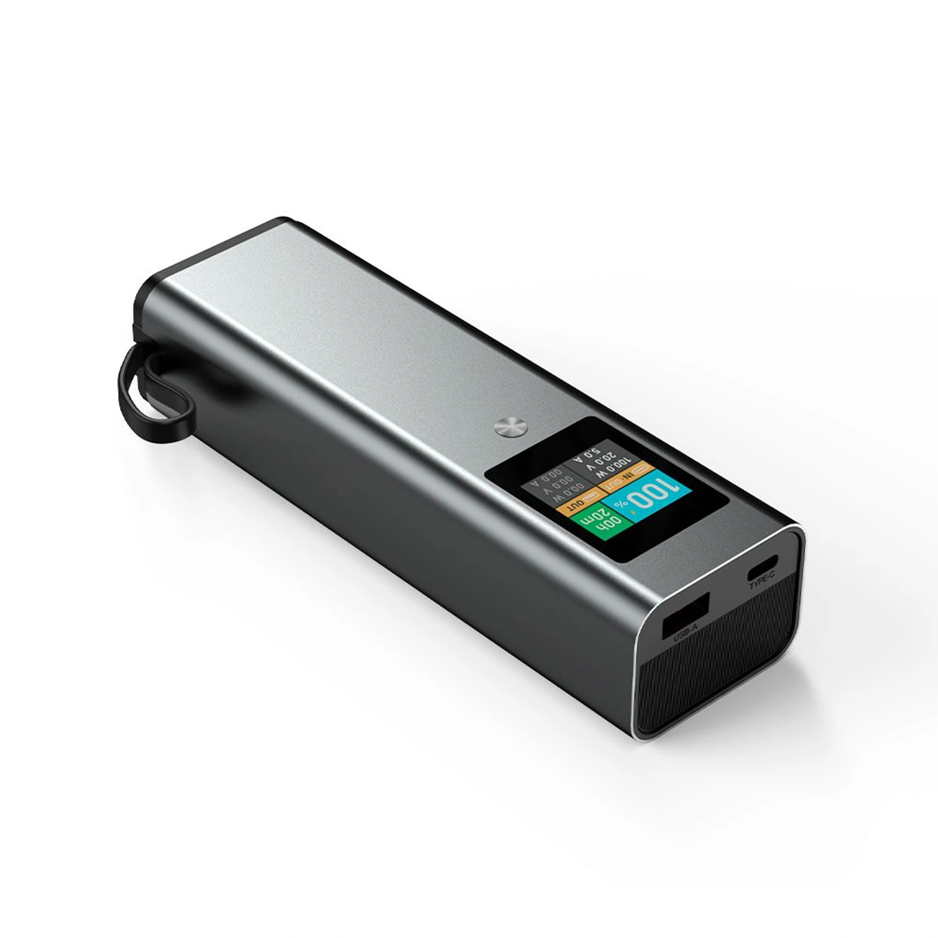 Повербанк 20000 mAh TheGeneral Amp, цифровий індикатор - Графітовий