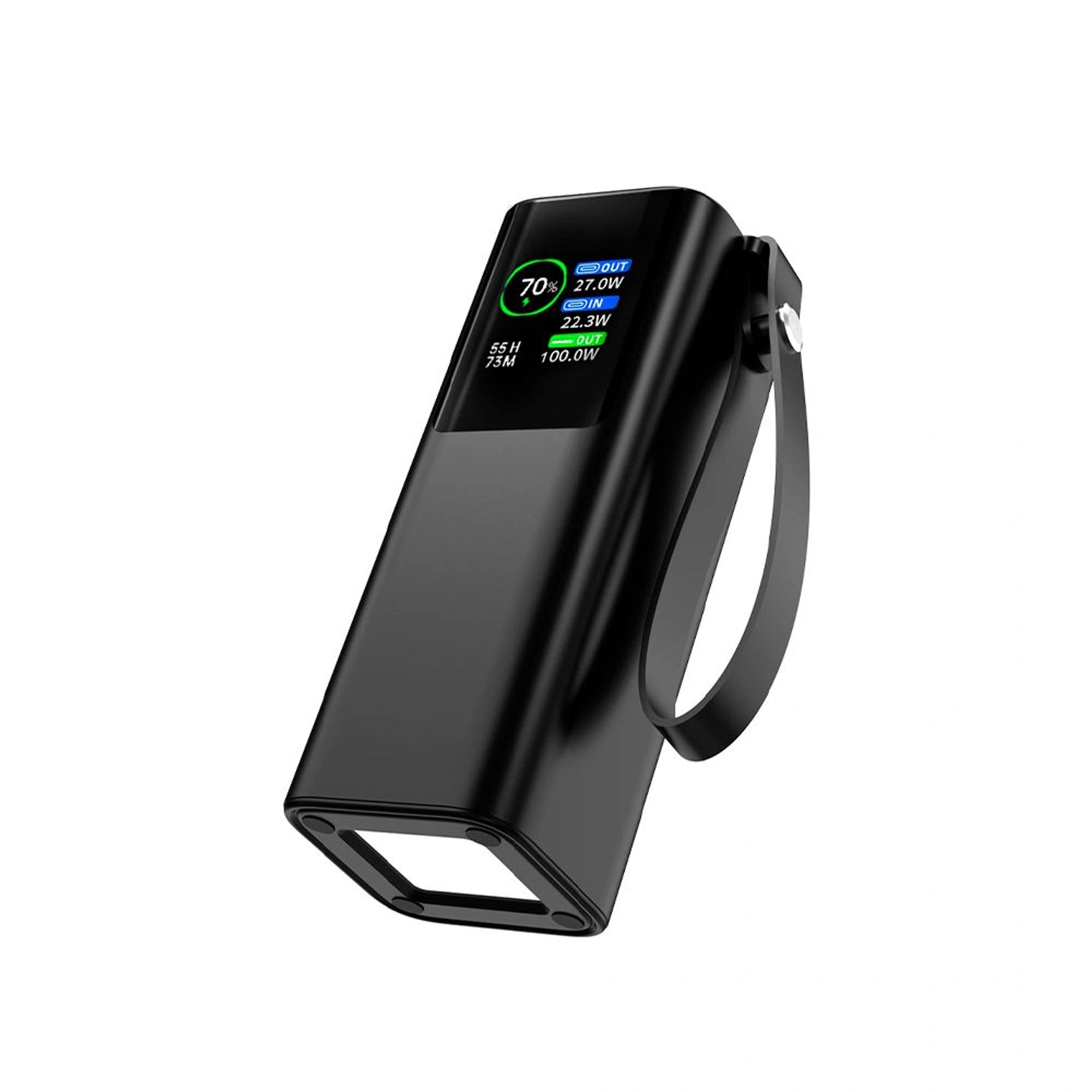 Повербанк 20000 mAh TheGeneral Ready, цифровий індикатор - Чорний