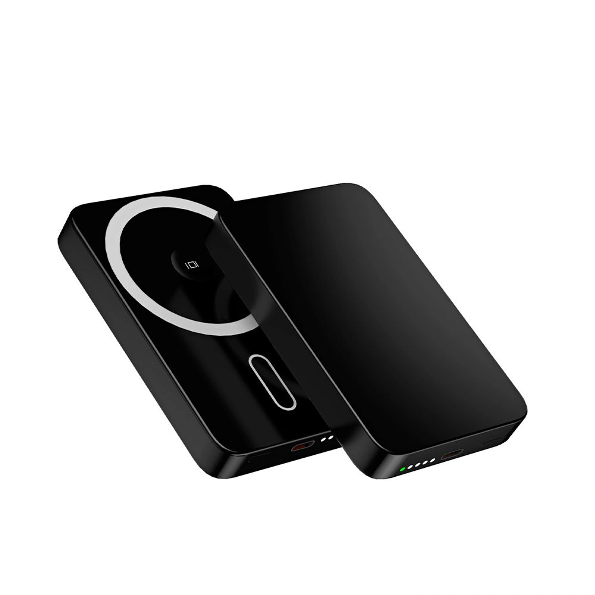 Повербанк 10000 mAh TheGeneral Alive, бездротова зарядка 15W, цифровий індикатор - Чорний